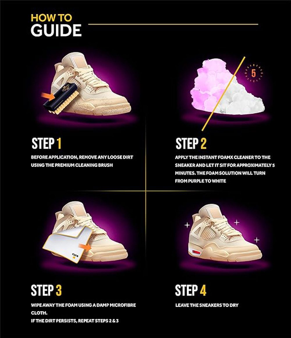 Crep Protect Foam X - Schuhreiniger 150 ml - für Leder, Leinen, Nylon-Sneaker Schuhreiniger