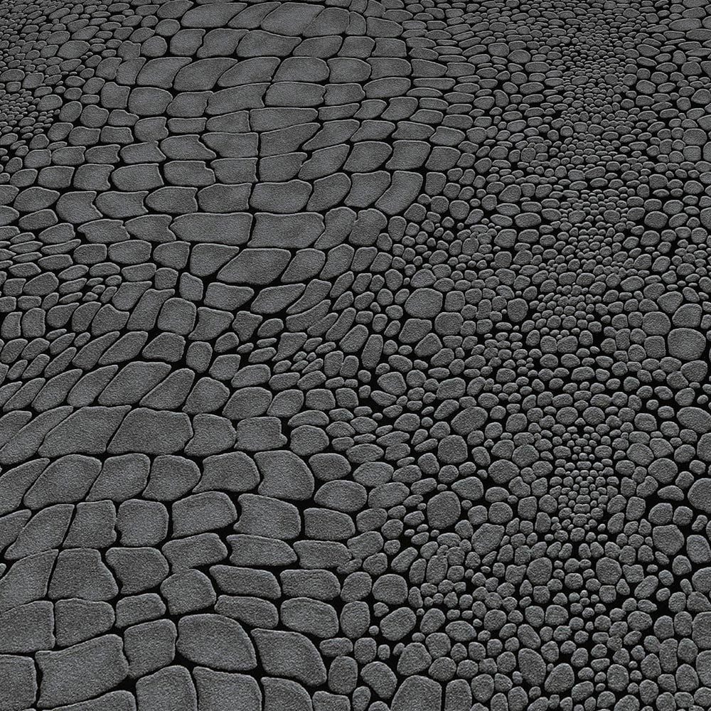 Erismann Vliestapete Kroko Optik Tiermuster Anthrazit Schwarz Glanz 10529-1 günstig online kaufen