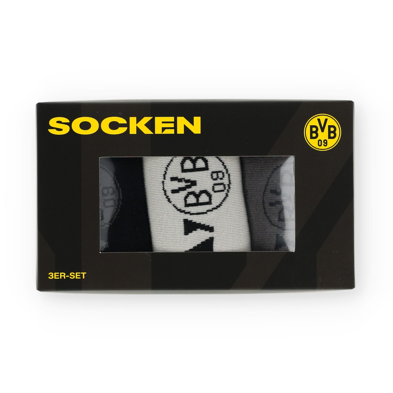 BVB Freizeitsocken BVB 3er Socken Geschenkset (3-Paar) günstig online kaufen