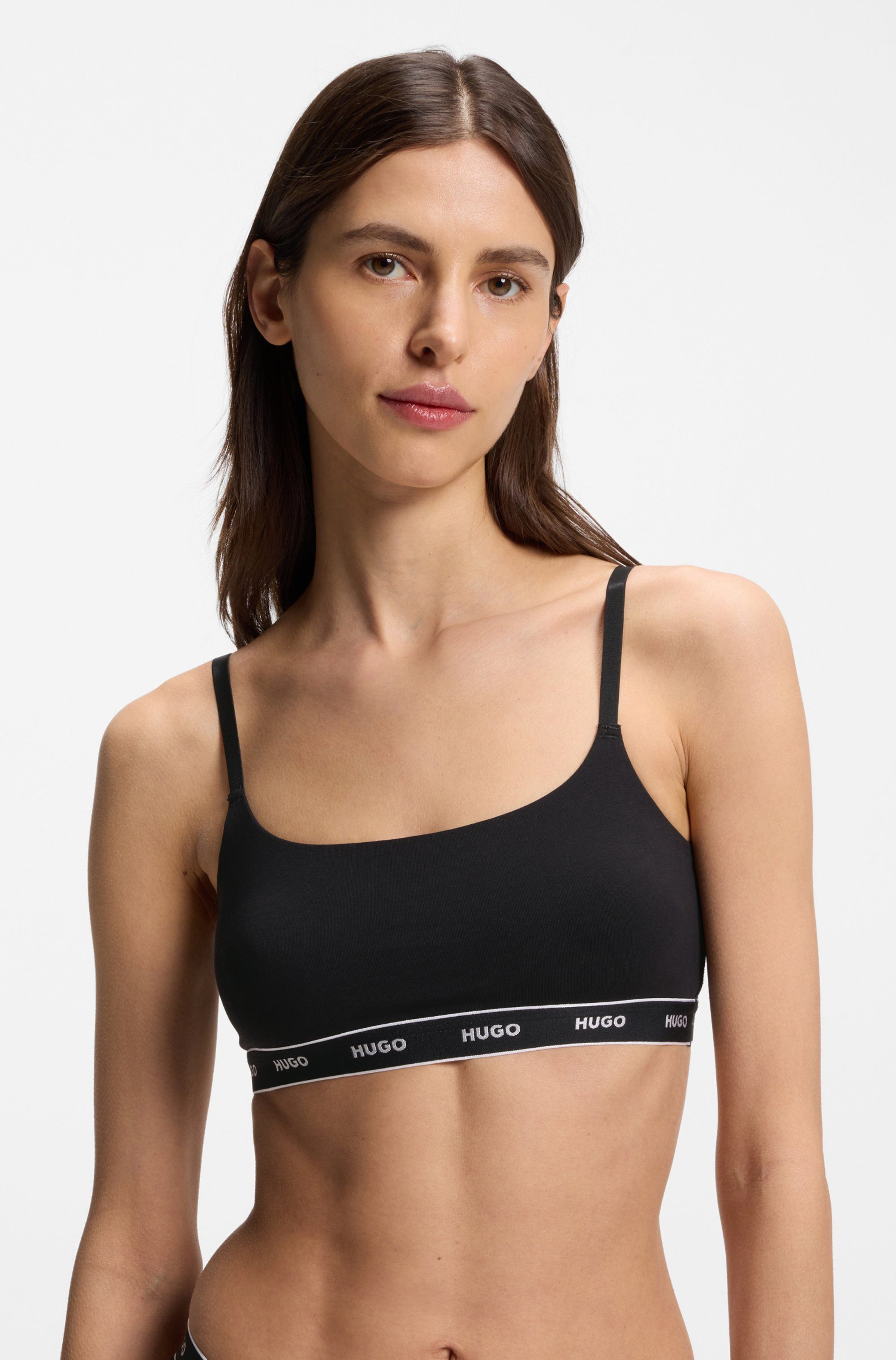 HUGO Bralette TWIN BRALETTE DESIGN (2-tlg) ohne Verschluss, ohne Polsterung – Bild 4 von 5