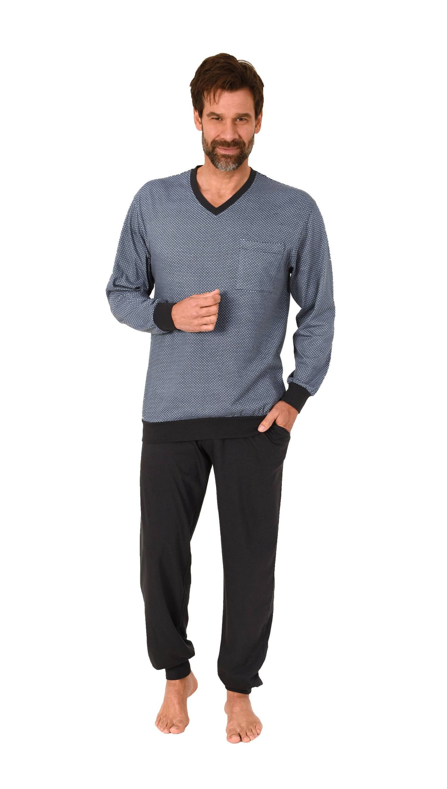 Normann Pyjama Normann Herren Schlafanzug langarm günstig online kaufen