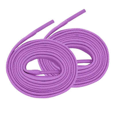 maDDma Schnürsenkel 2 Paar Schnürsenkel aus Polyester flach, 120 cm x 9 mmviolett