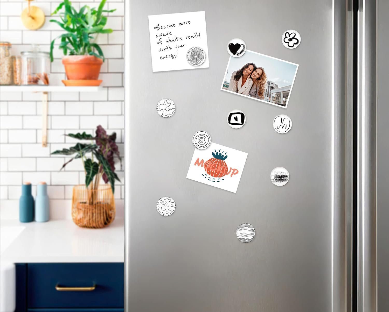 FELIXLEO Magnethalter Kühlschrankmagnete Dekorative für Kühlschrank Whiteboard (30-St)