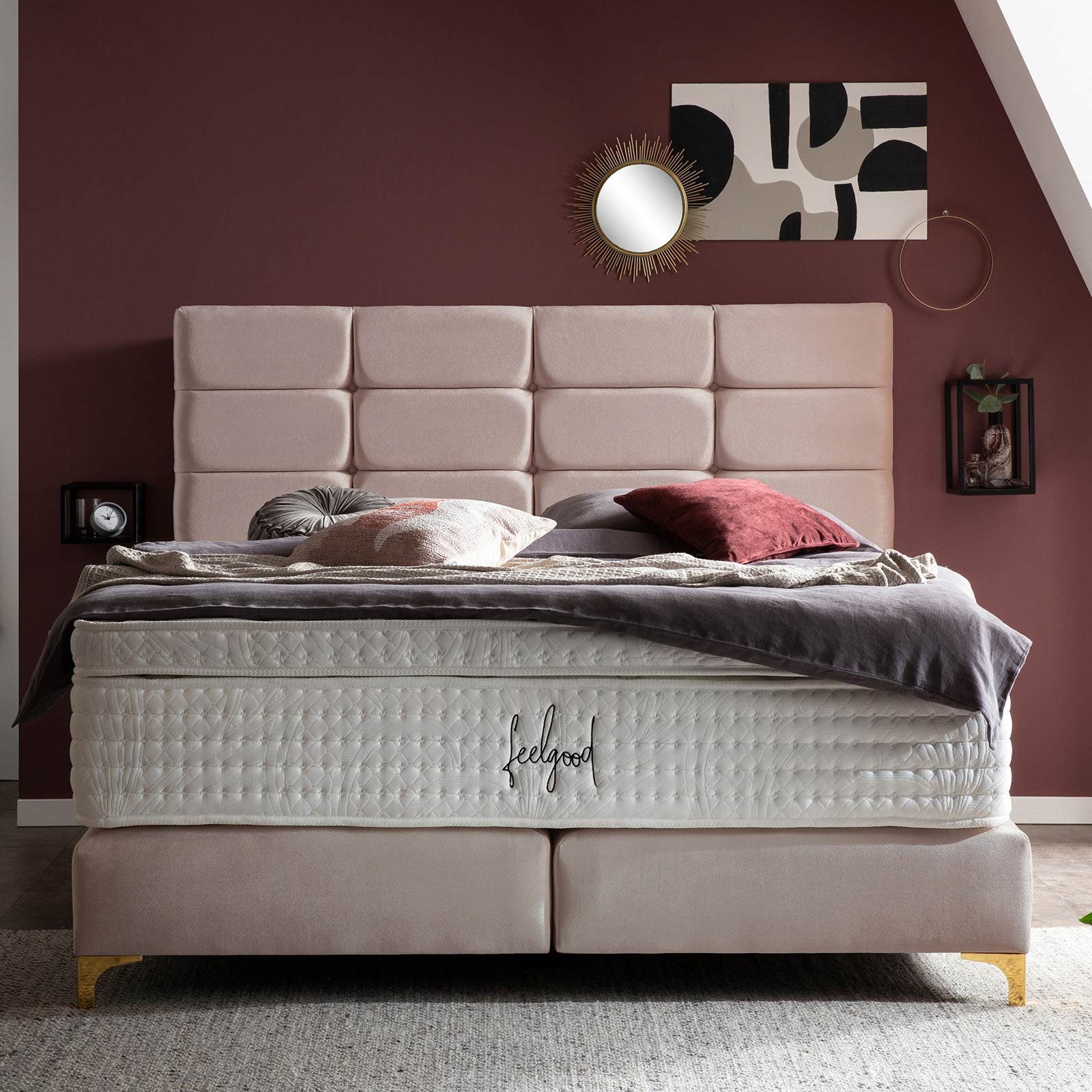 BettCo Boxspringbett Kansas (200 x 200 günstig online kaufen