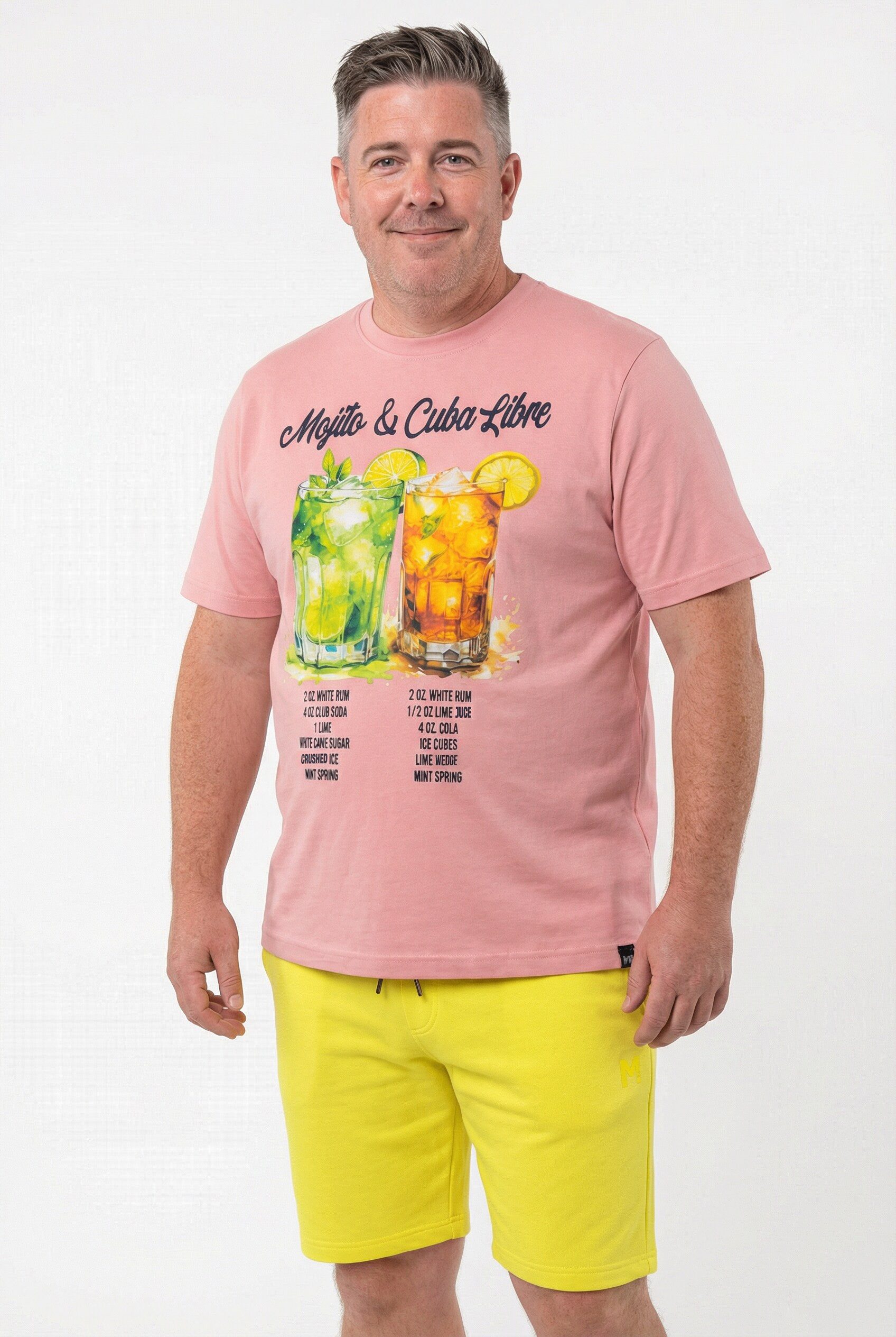 Men Plus T-Shirt T-Shirt Print Halbarm bis 8 XL