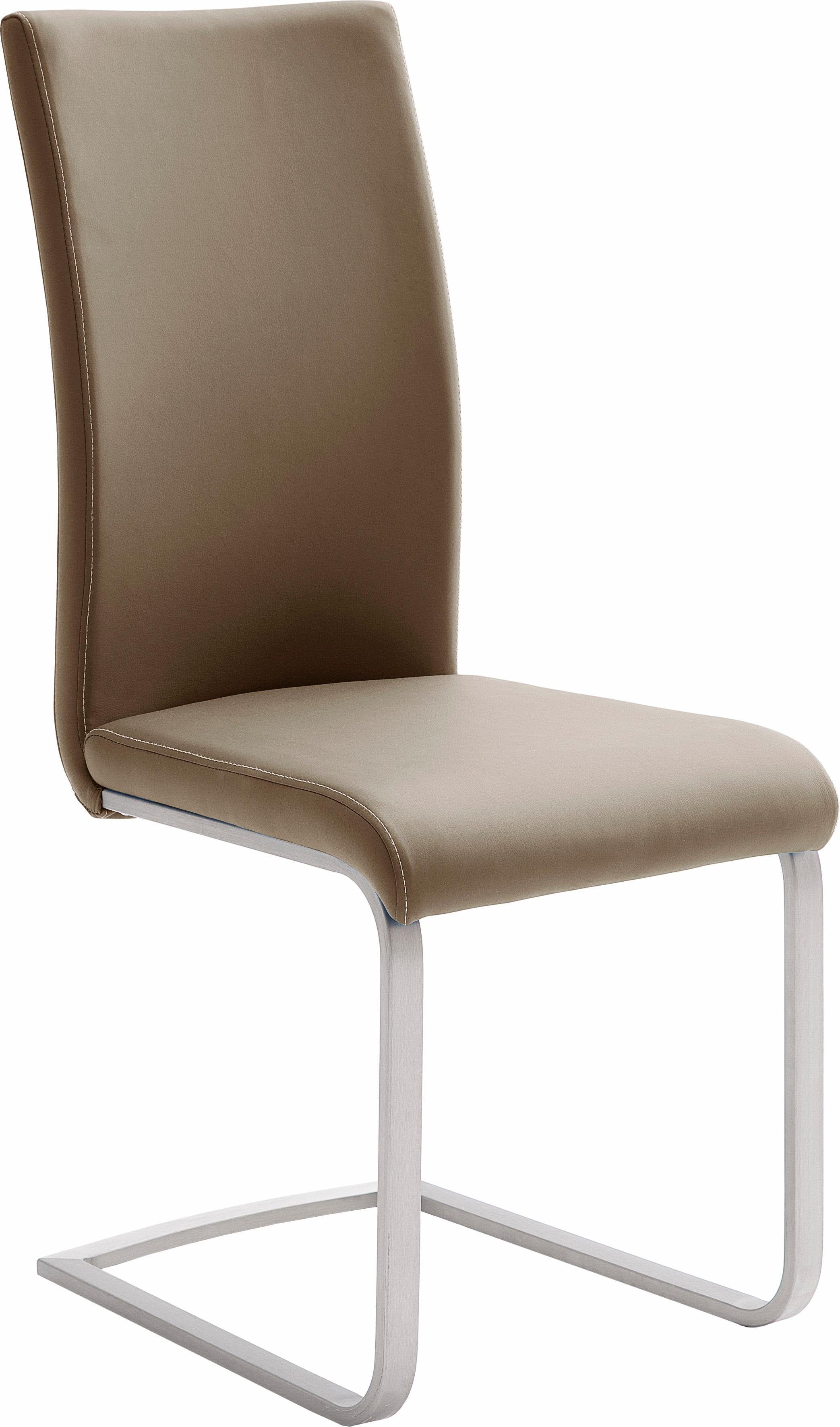 MCA furniture Freischwinger Paulo 1 (Set, 4 St), Stuhl belastbar bis 120 kg cappuccino | cappuccino