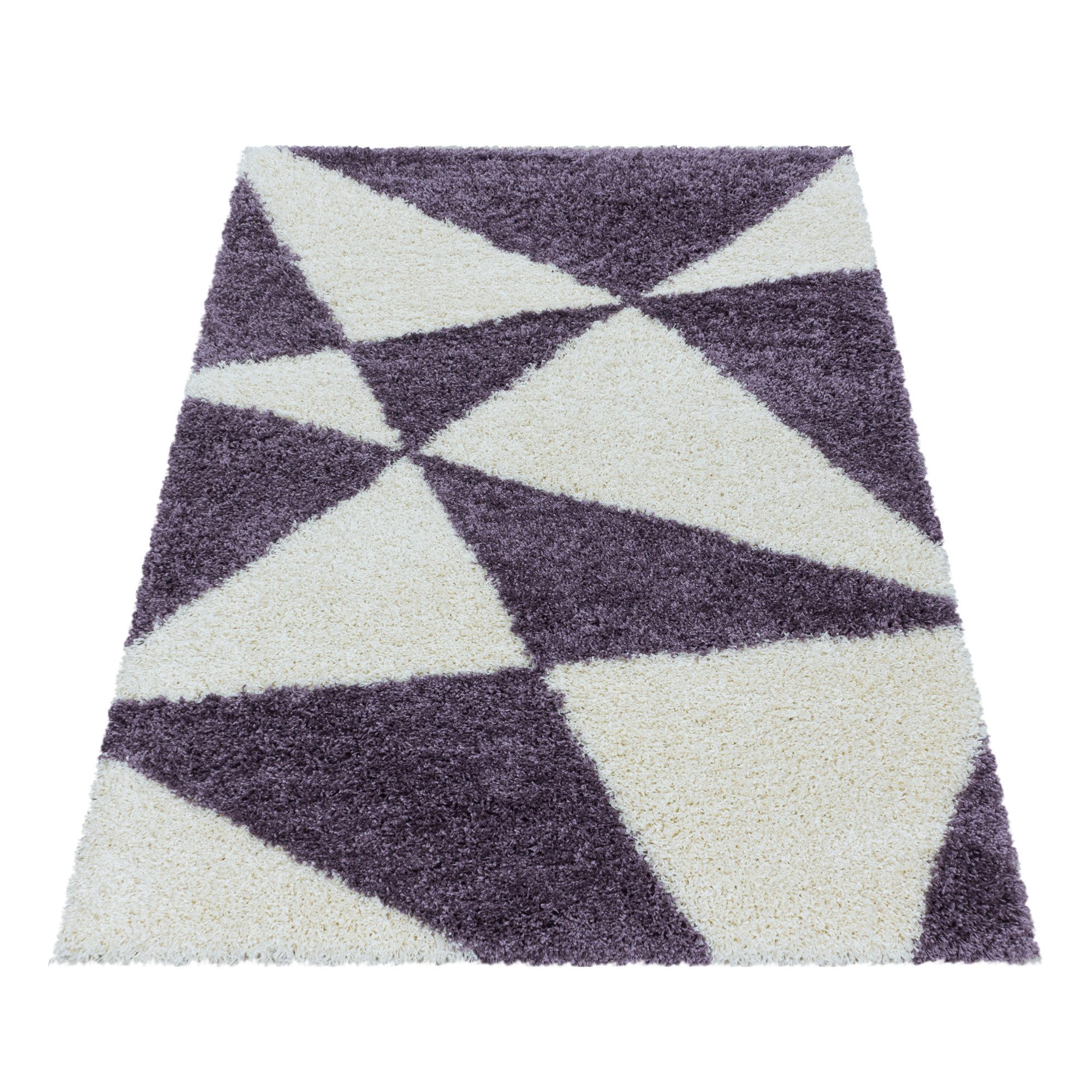 Carpettex Hochflor-Teppich Geometrisch Design, Rechteckig, Höhe: günstig online kaufen