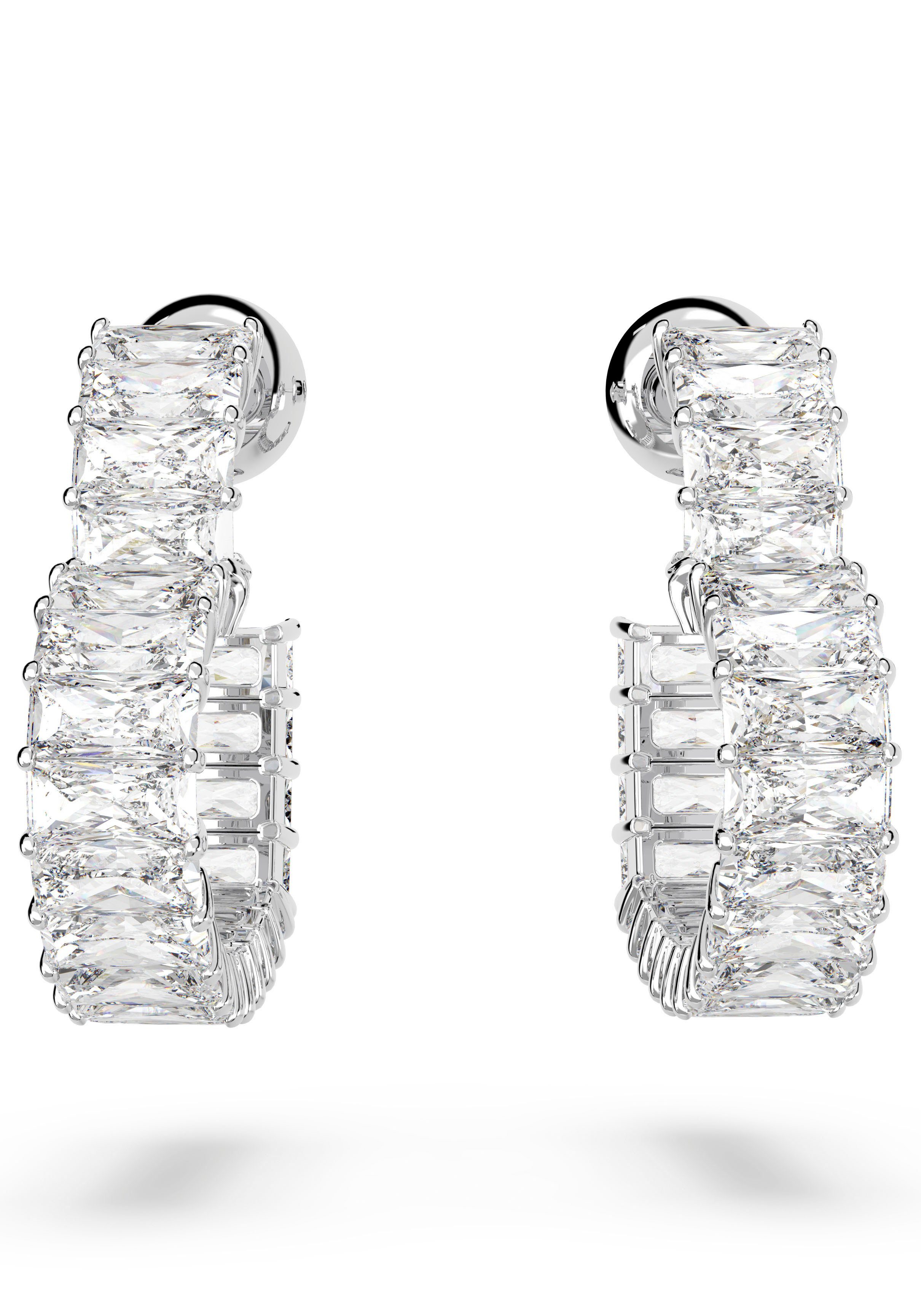 Swarovski Paar Creolen ERROR:#N/A, mit Swarovski® Zirkonia (synth)