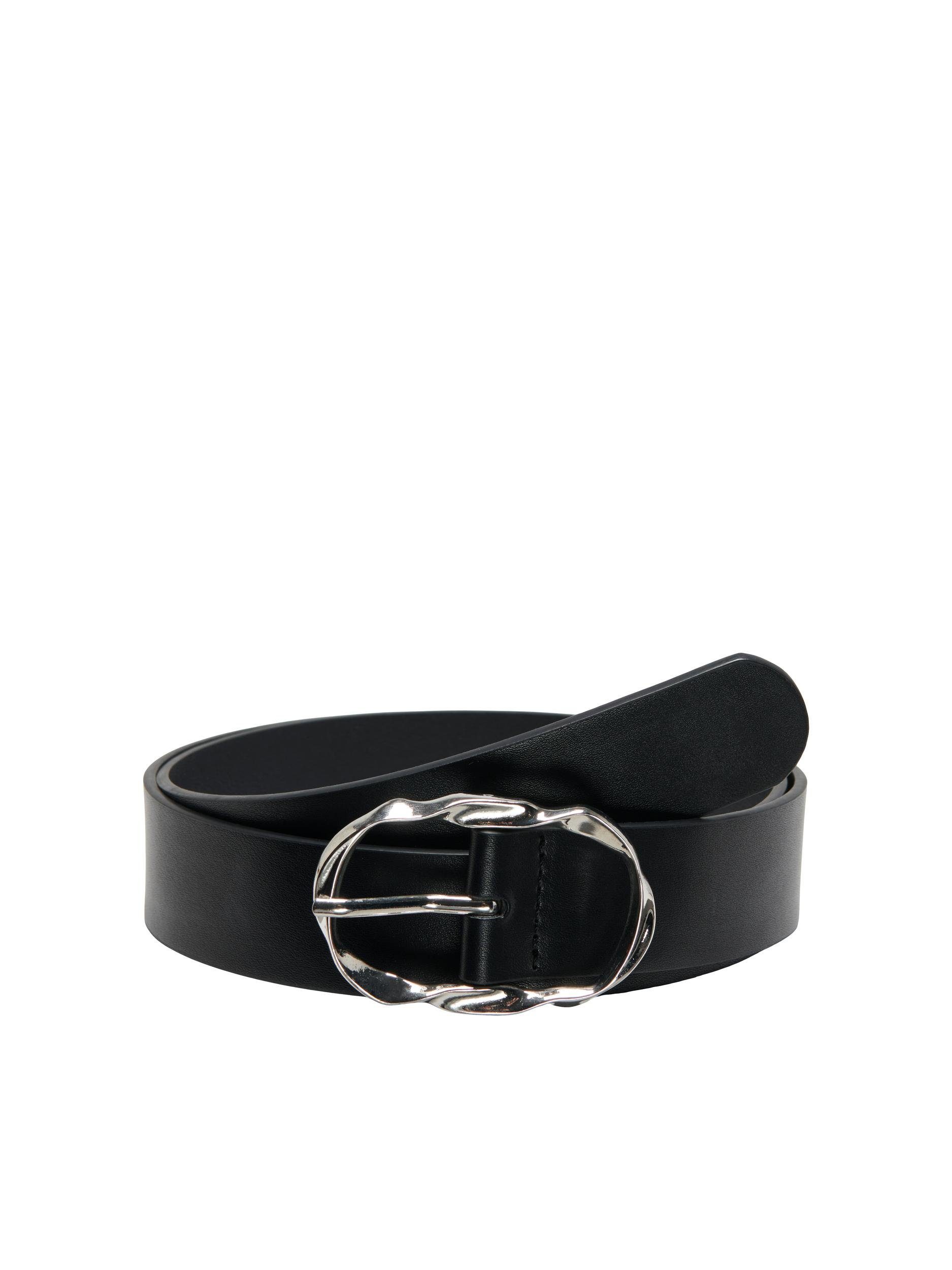 ONLY Synthetikgürtel ONLLINNEA PU JEANS BELT ACC Black w.silver metal