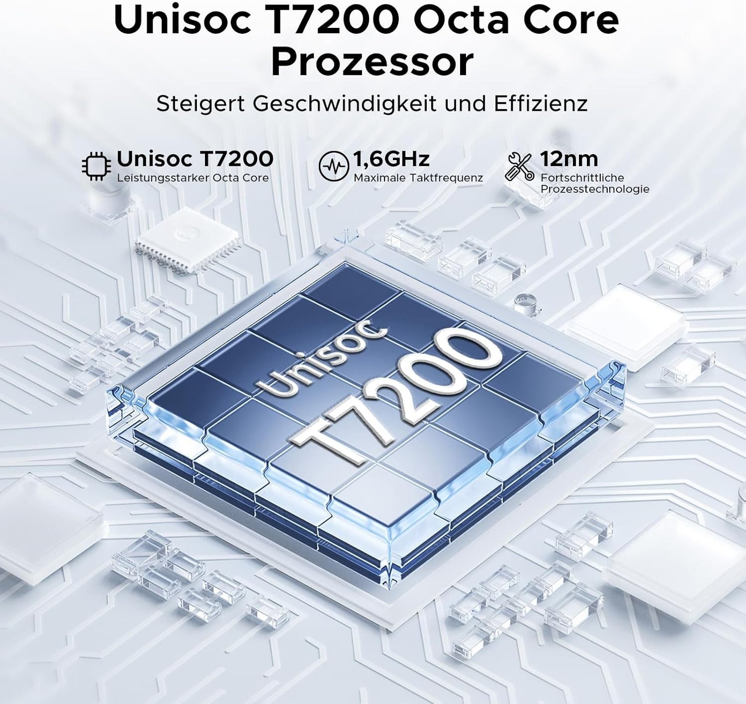 Zevelora 4 GB RAM 90Hz-1080P Gaming 8580mAh Octa-Core Tablet (11", 64 GB, Android 16, Kraftvolles Multitasking und Entertainment für Arbeit und Freizeit)