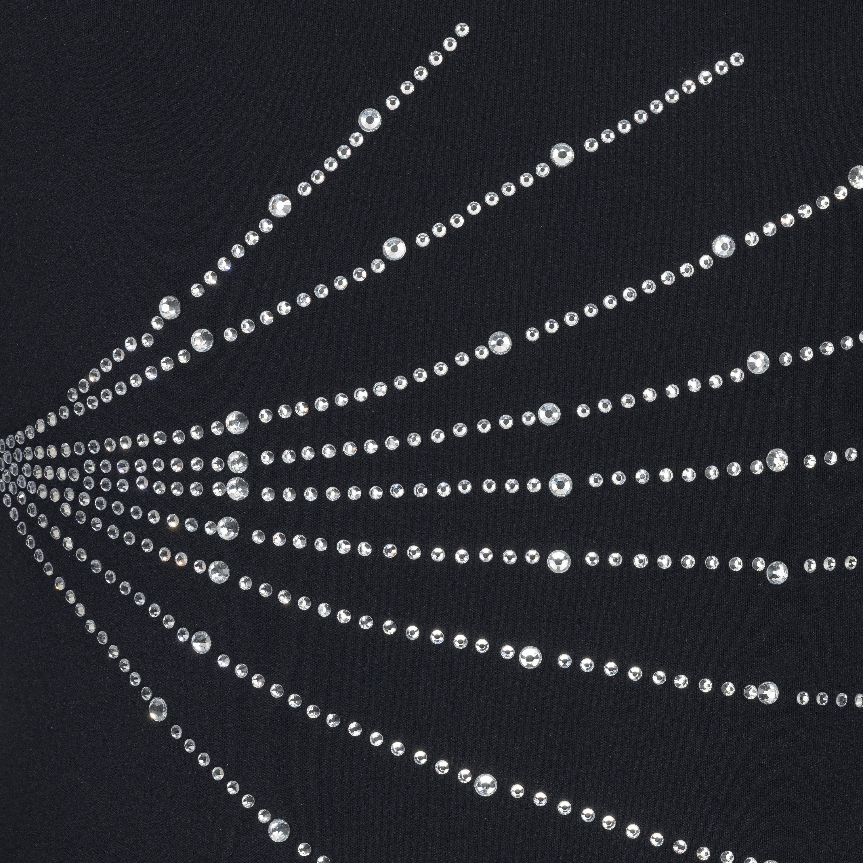 tanzmuster Turnanzug Gitta Mädchen Langarm, Gymnastikanzug mit Glitzersteinen für Kinder