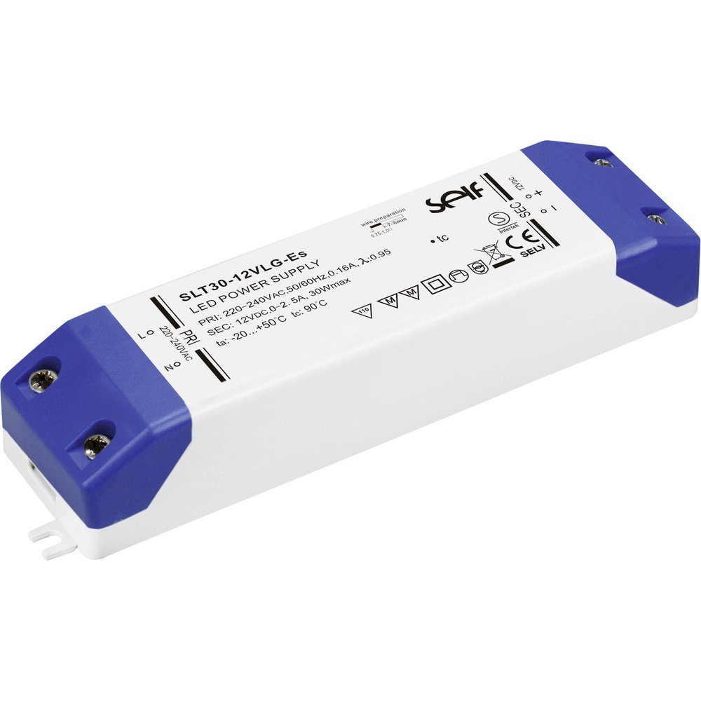 Self Electronics SLT30-24VLG-ES LED-Treiber Konstantspannung 30 W 0 - LED Trafo
