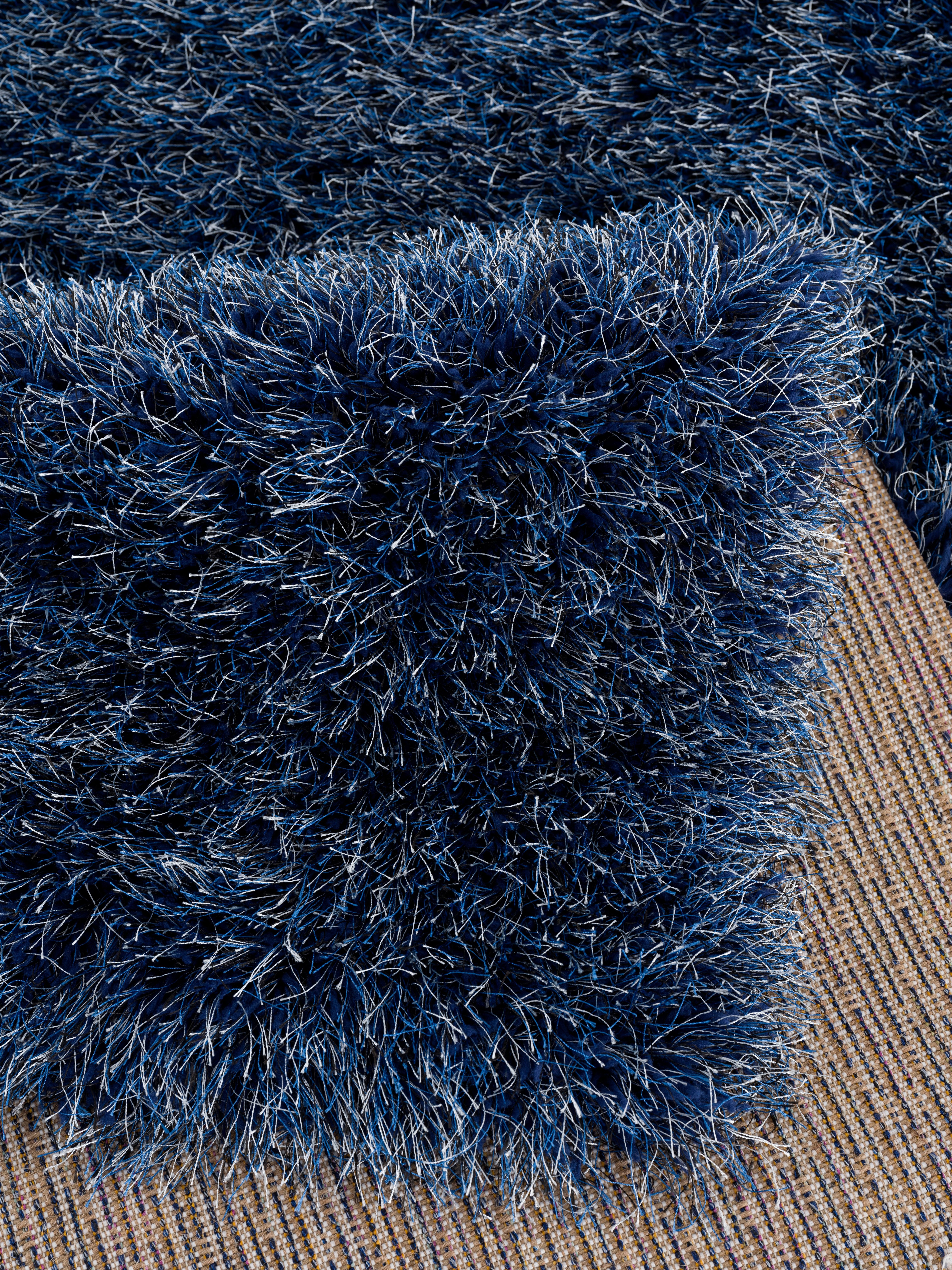 Hochflor-Teppich Amadeo, my 73 home, Höhe: einfarbig langer jeansblau Flor, rechteckig, besonders mm