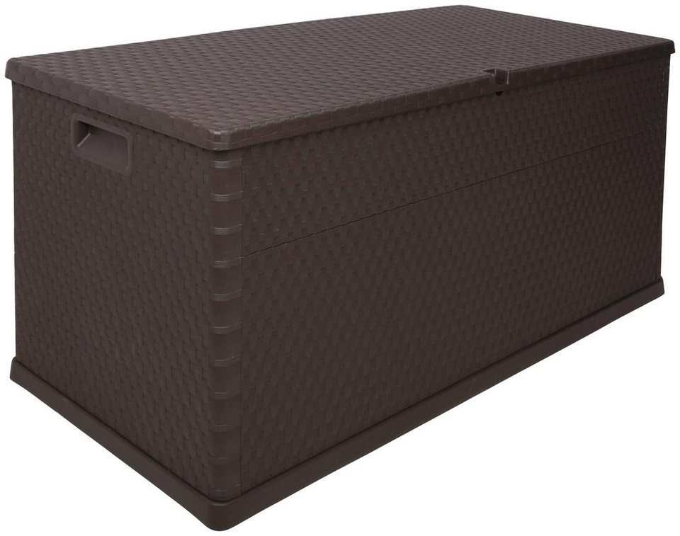 ONDIS24 Kissenbox »Rattan«, 420 Liter, Kunststoff