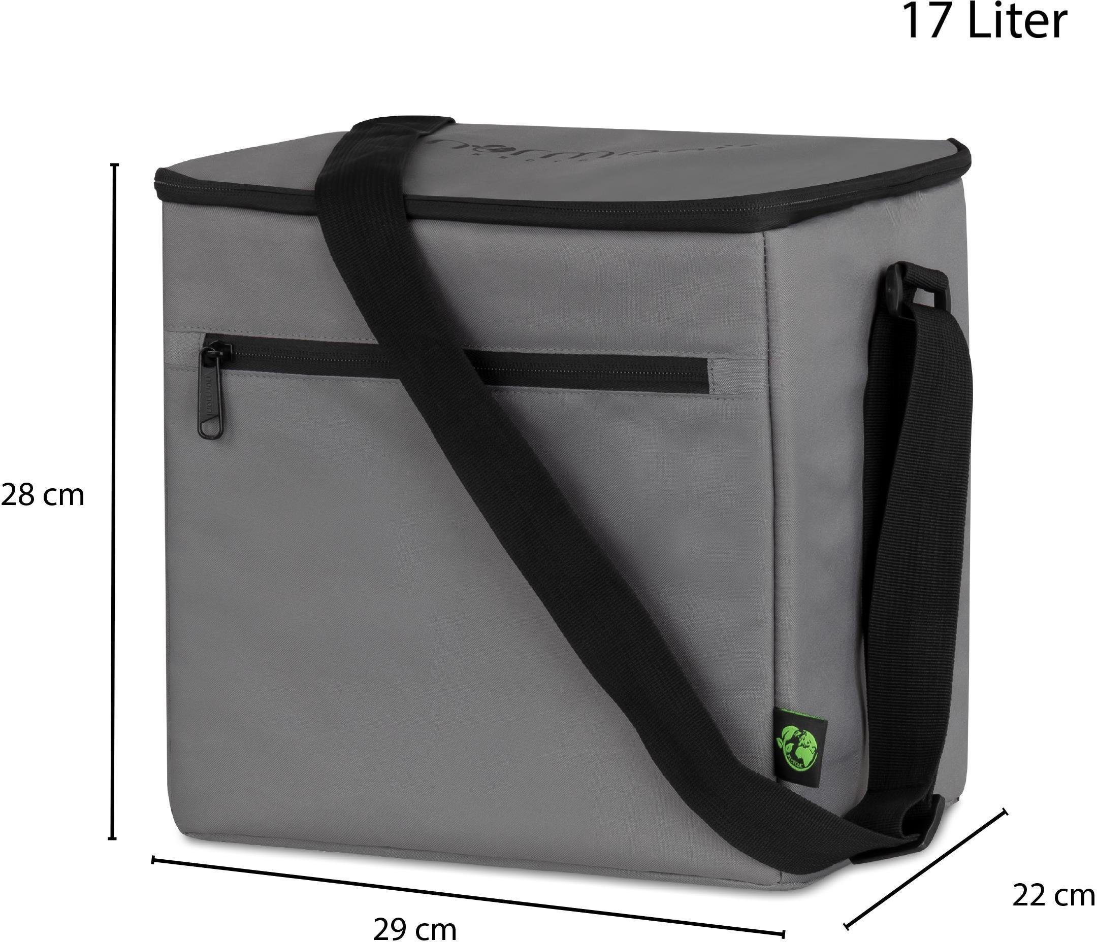normani Picknickkorb Praktische Picknicktasche recyceltem Mohe, 17 Liter Material aus Kühltasche
