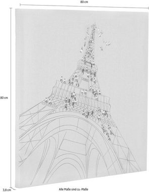 Kayoom Ölbild Trip To Paris, 80cm x 80cm