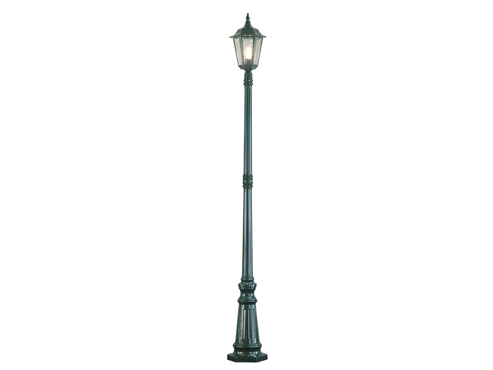 KONSTSMIDE LED Gartenleuchte Höhe 210cm, inkl. E27 Leuchtmittel, LED wechselbar, Warmweiß, große Straßenlaterne, Mastleuchte zur Garten Wegbeleuchtung