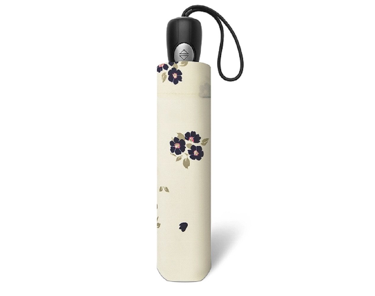 Langregenschirm Pierre Cardin Easymatic Light Bouquet Auf-Zu Automatik white