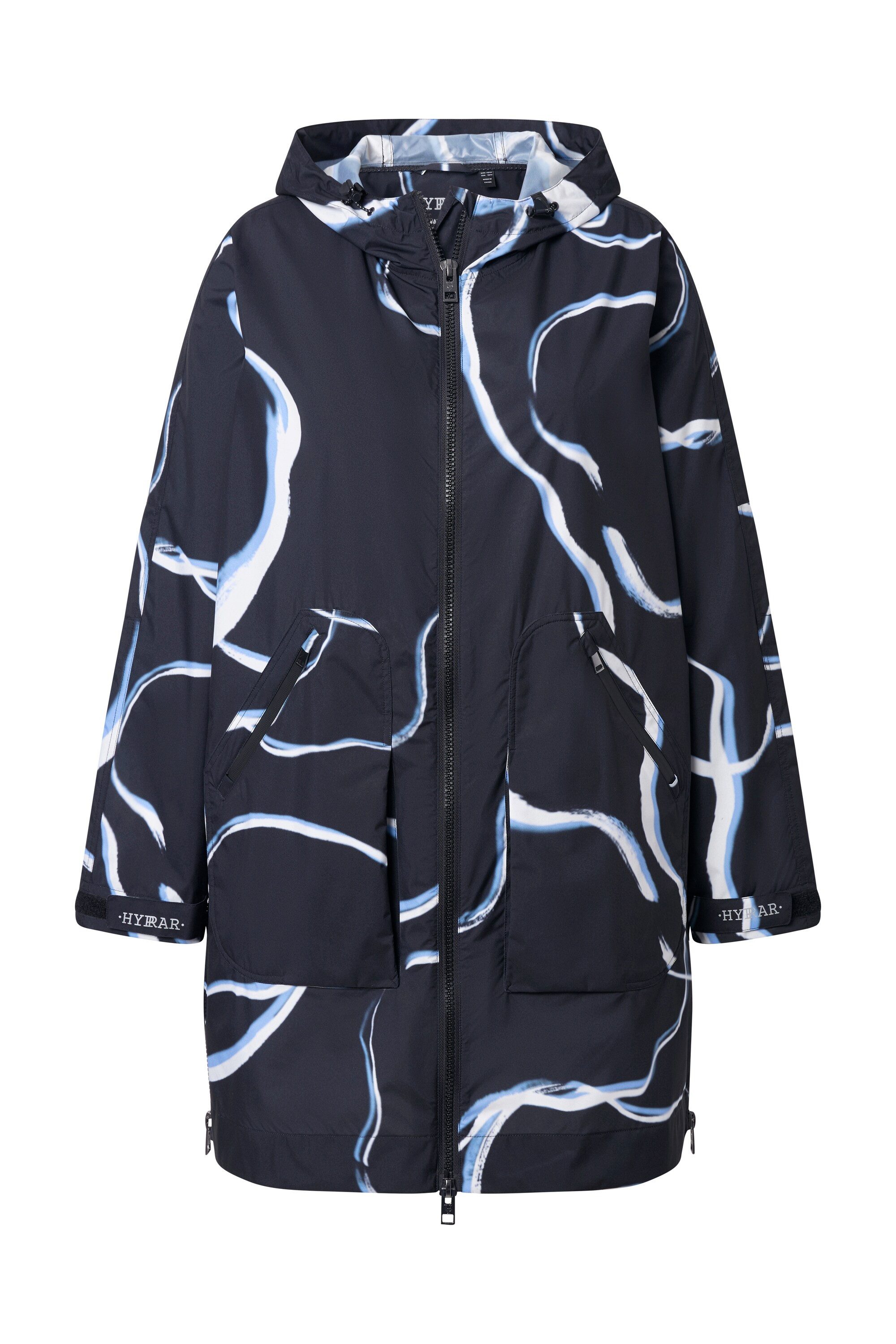 Ulla Popken Wintermantel Regenmantel wasserdicht A-Linie Seiten-Zipper günstig online kaufen