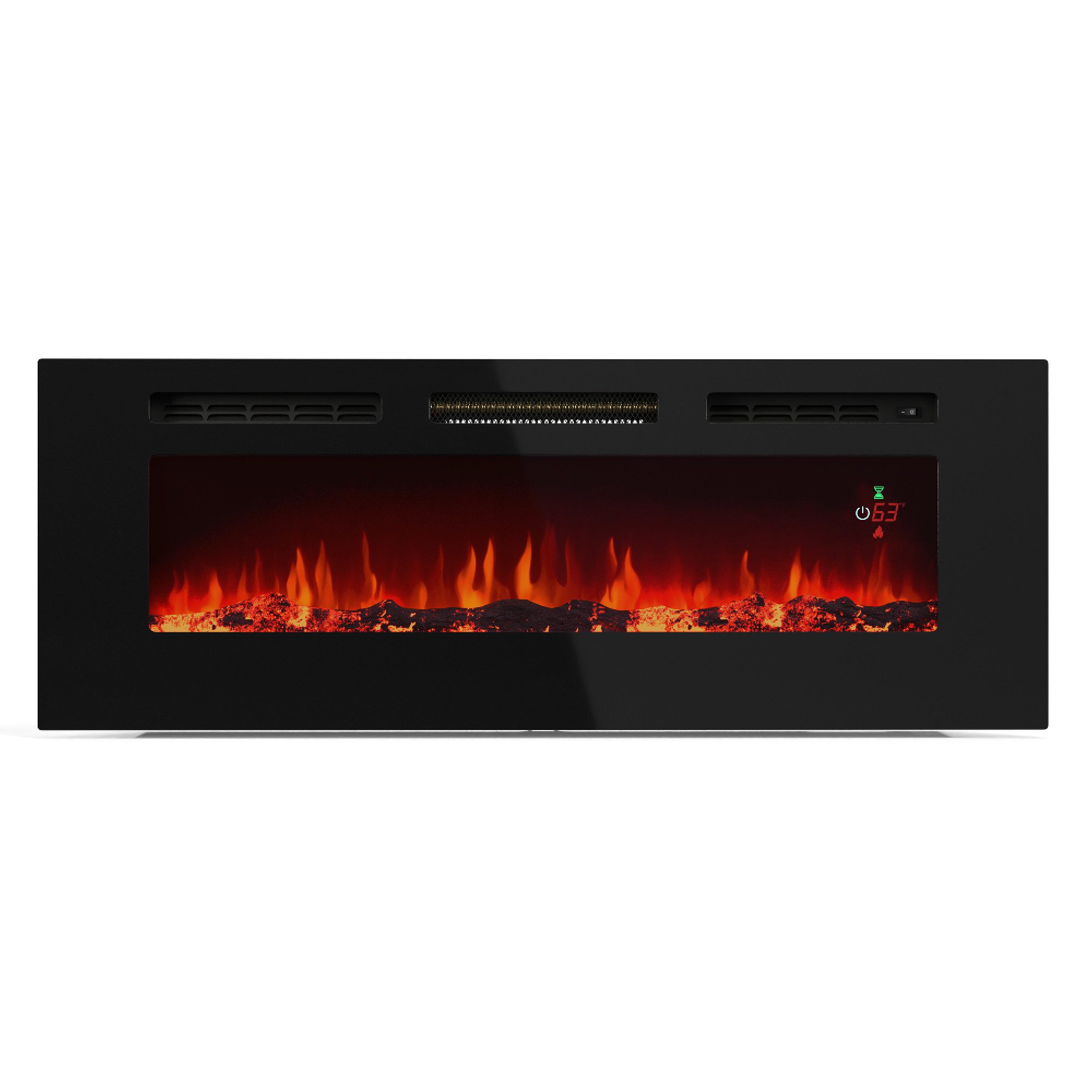 Klarstein Elektrokamin Galeras, Kamin Heizung freistehend Einbau Indoor Smart App LED