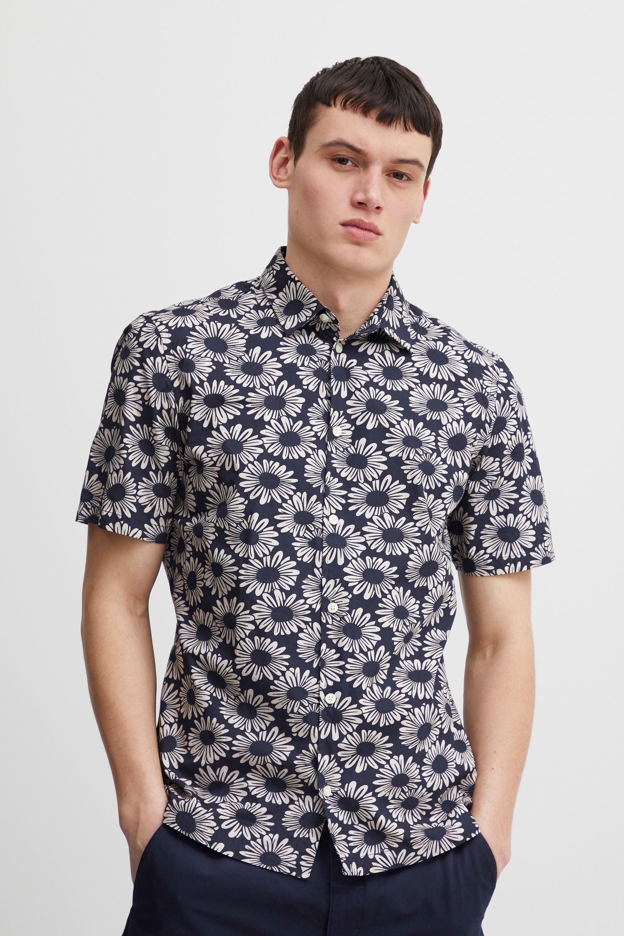 Casual Friday Kurzarmhemd CFAnton S flower günstig online kaufen