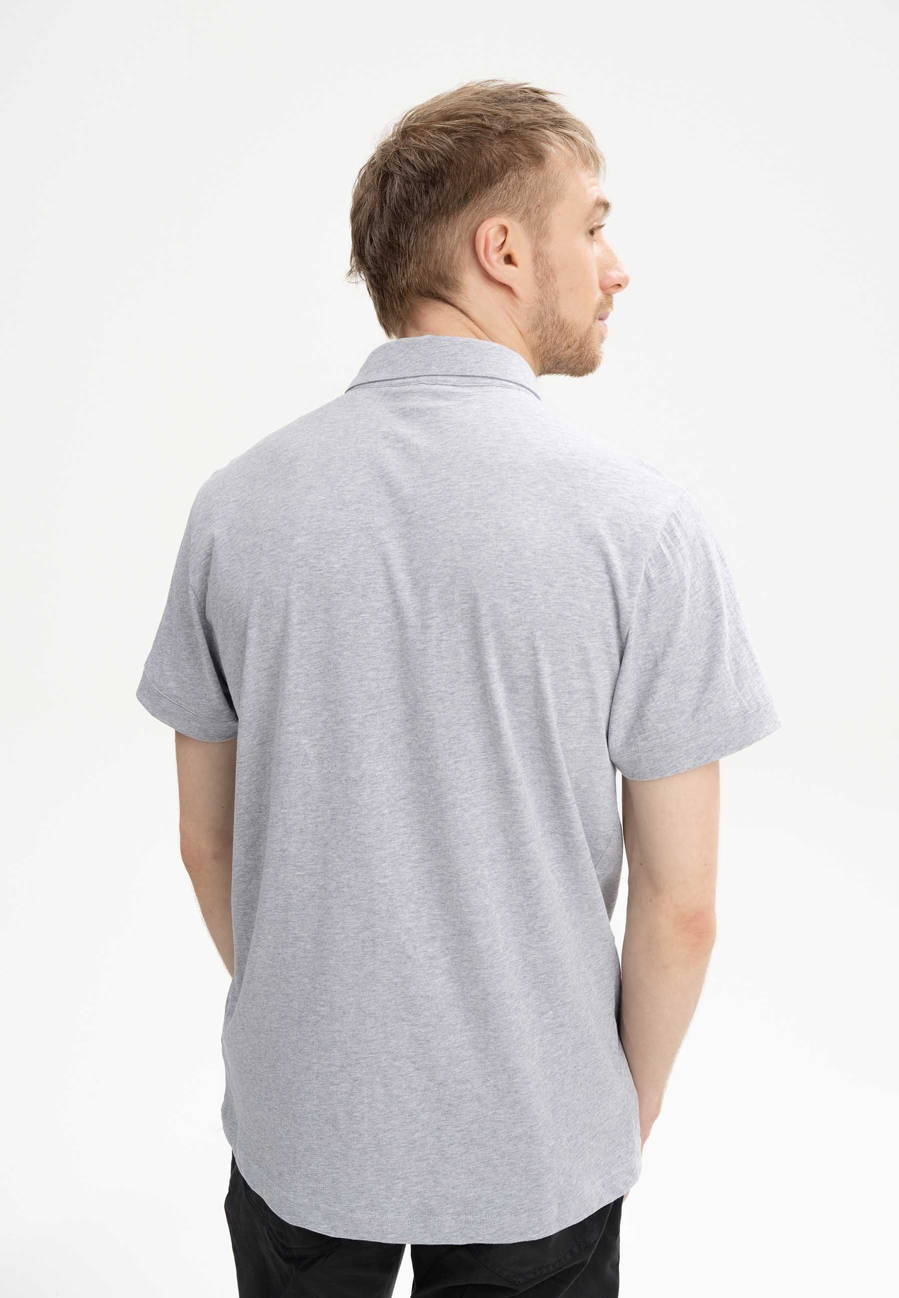 MELA Poloshirt Poloshirt Style JASPAL kurze Knopfleiste