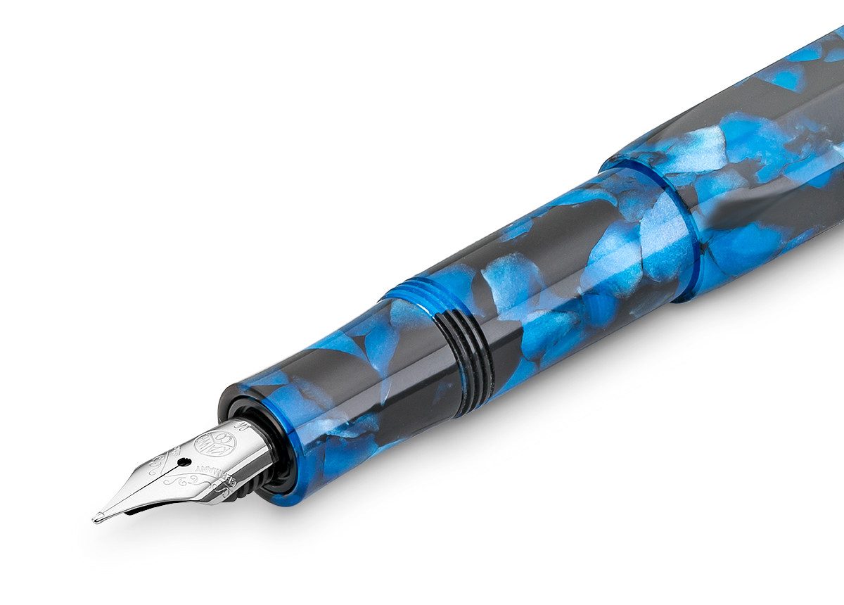 Kaweco Füllfederhalter Kaweco Art Sport Füllhalter Pebble Blue, Breit Stahl Blank