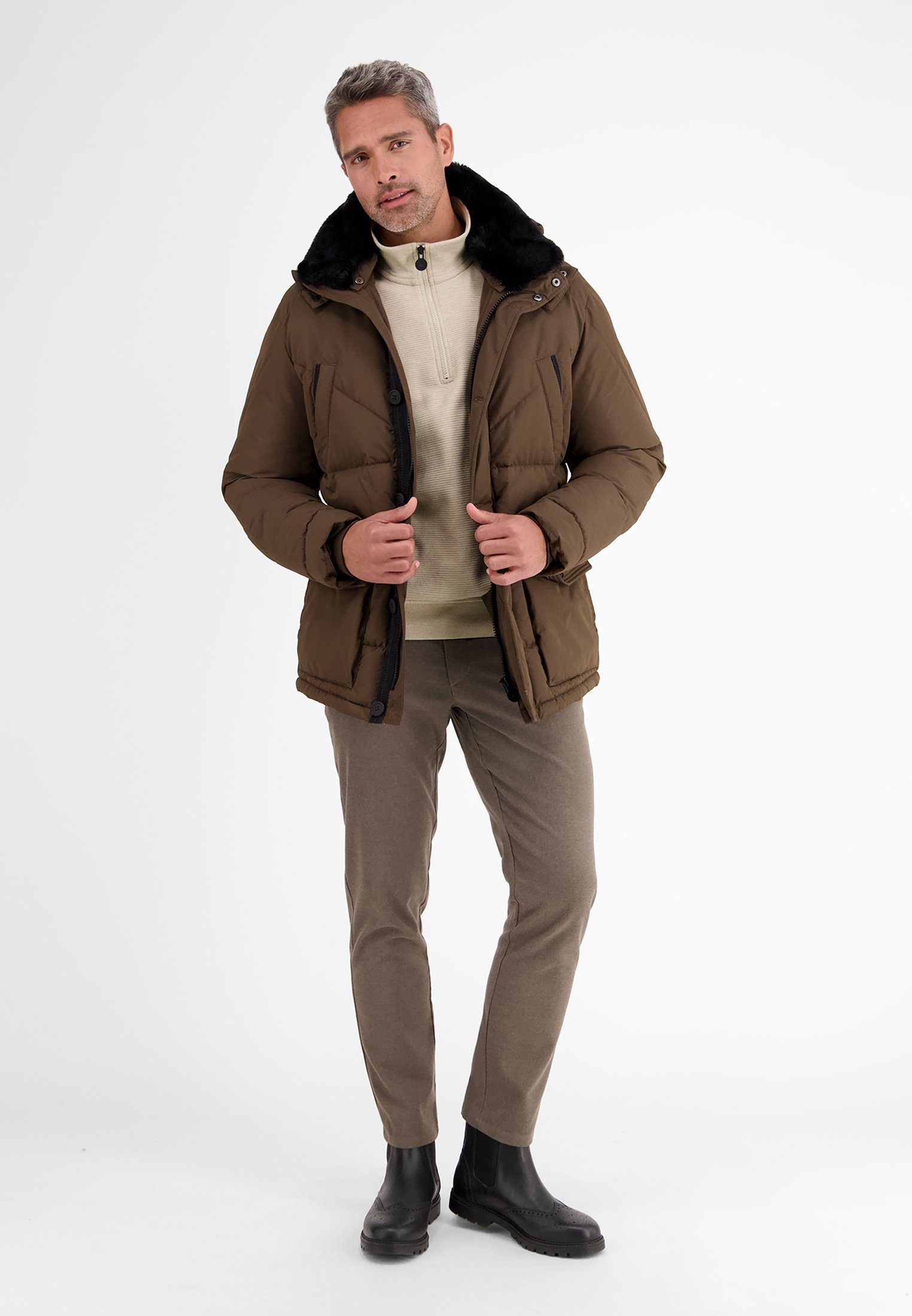 COGNAC LERROS Parka Winterparka LERROS Funktionaler