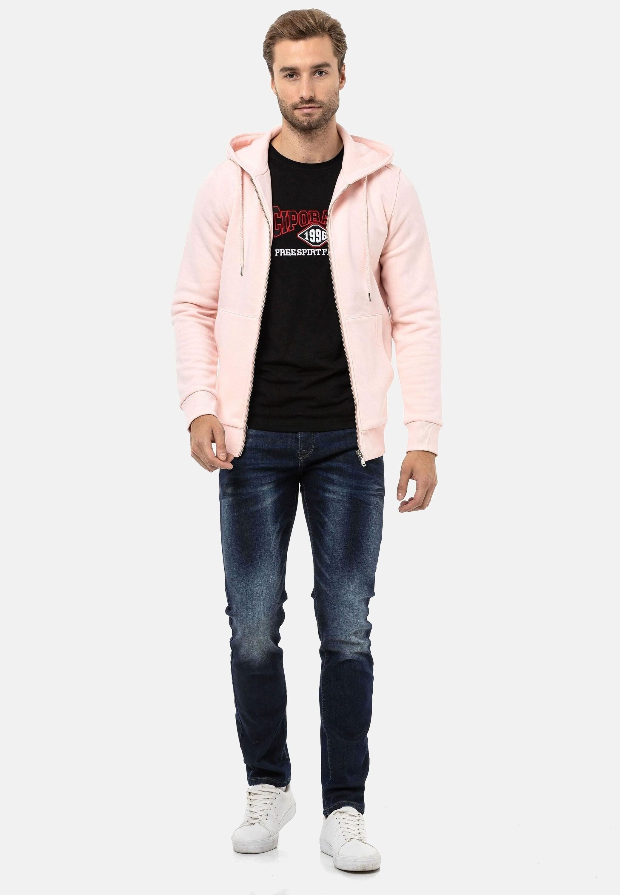 Cipo & Baxx Sweatjacke Jacken (1-tlg) mit Kapuze, CL556 – Bild 5 von 5