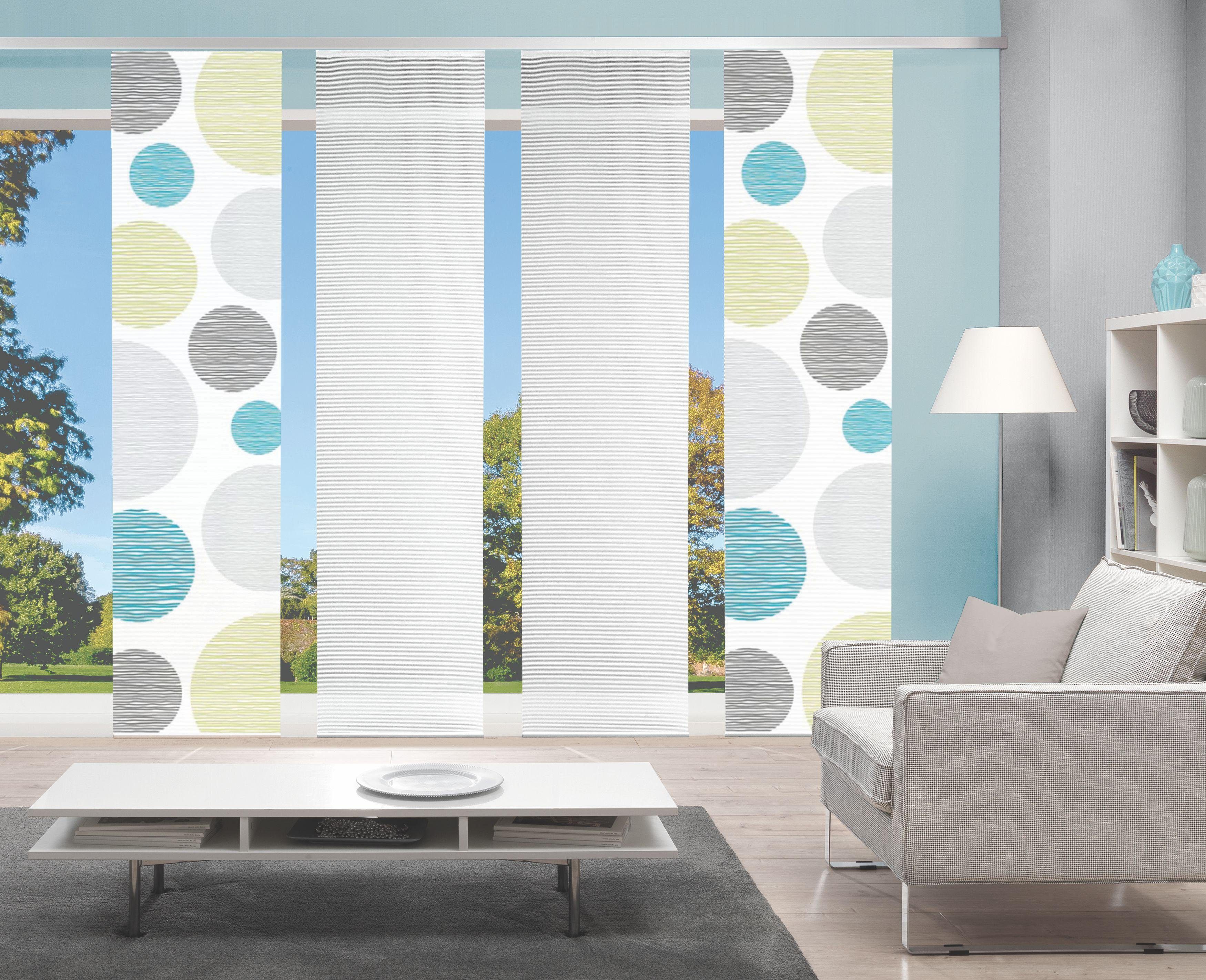 Vision S Schiebegardine 4ER SET BORDEN, günstig online kaufen