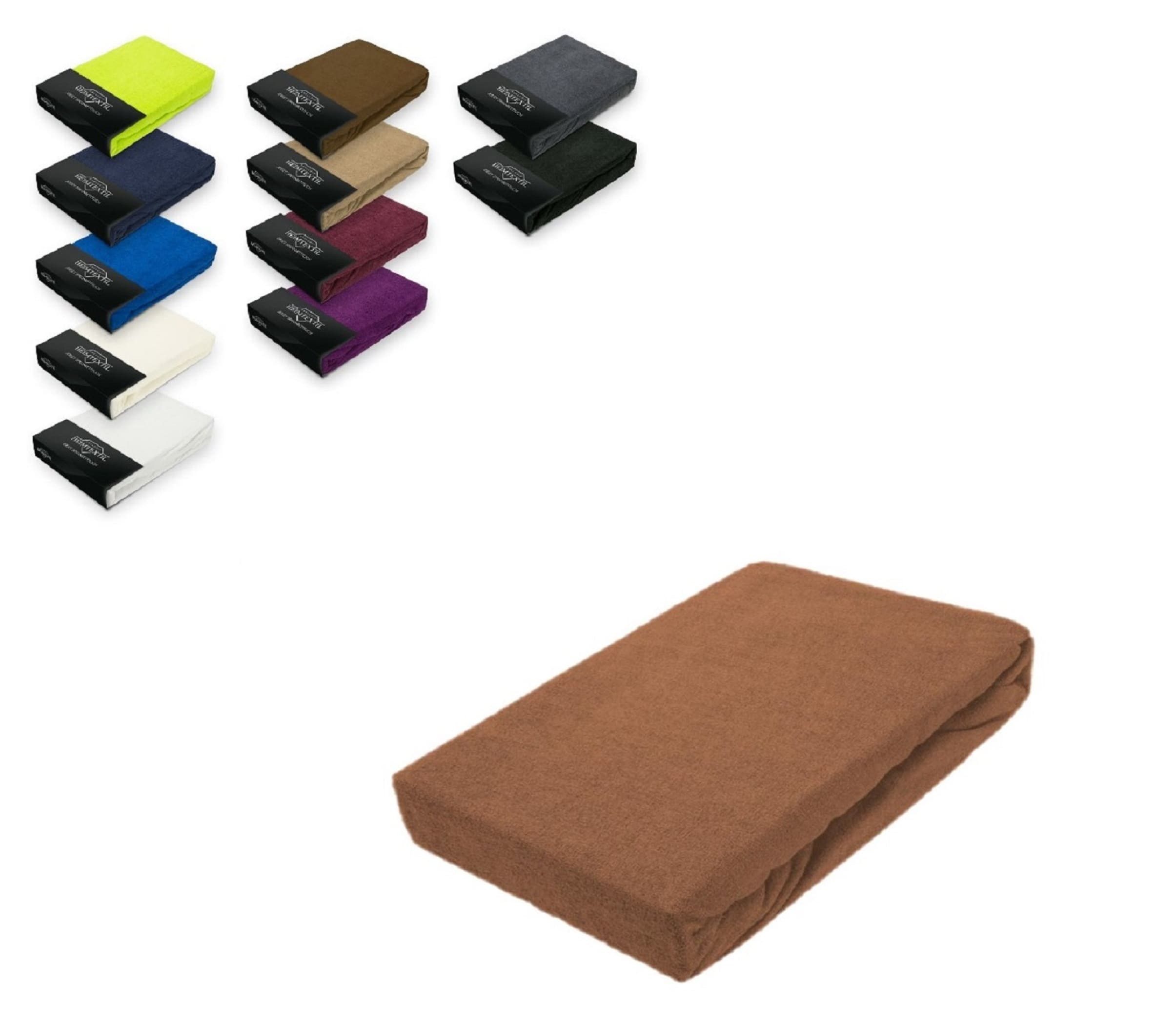 EXKLUSIV HEIMTEXTIL Spannbettlaken Frottee Spannbettlaken mit Rundumgummizu günstig online kaufen
