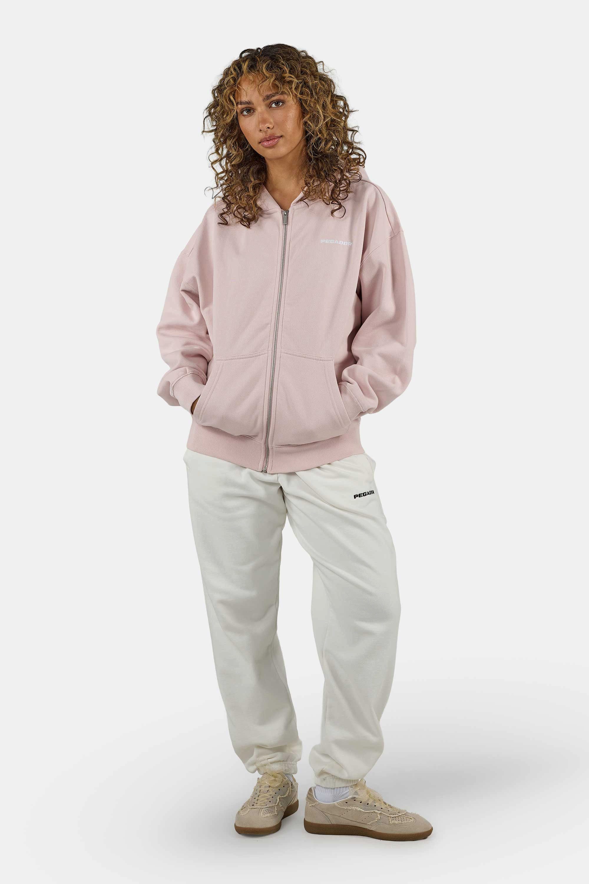 PEGADOR Kapuzensweatjacke Clarita Oversized Sweatjacket Baumwollmischung, oversize