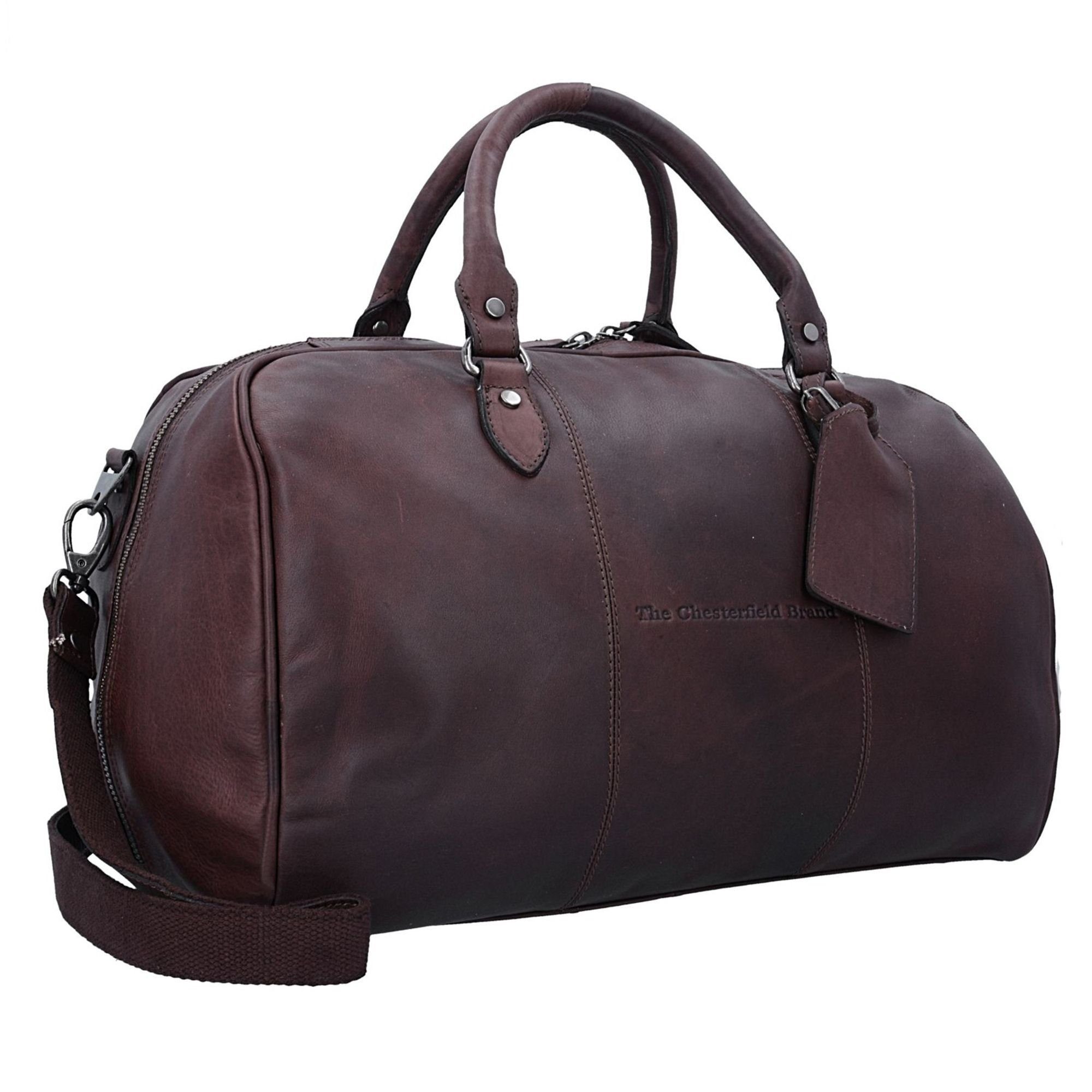 Chesterfield Up, brown Pull The Wax Brand Leder Weekender