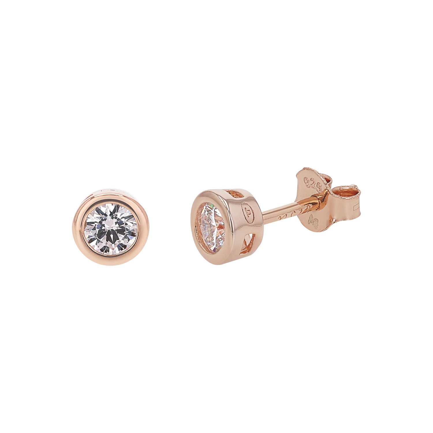 TOM TAILOR Paar Ohrstecker Schmuck Geschenk Silber 925 Solitär, mit Zirkonia (synth)