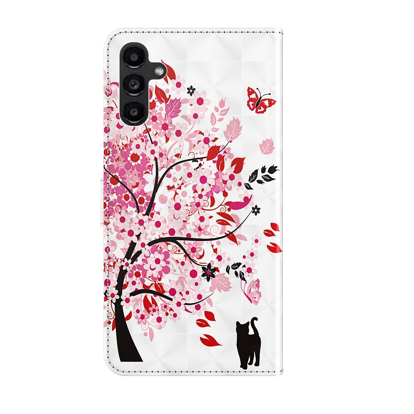 CLM-Tech Handytasche Hülle für Samsung Galaxy A14 5G Tasche aus Kunstleder Klapphülle (1x Samsung Galaxy A14 5G Handyhülle Wallet Case Cover Etui), Standfunktio – Bild 2 von 5