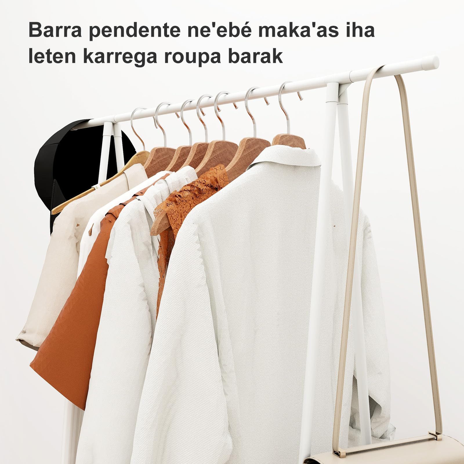 Youyijia Kleiderstange leiderständer Garderobe Garderobenständer Kleiderablage Stahlrahmen