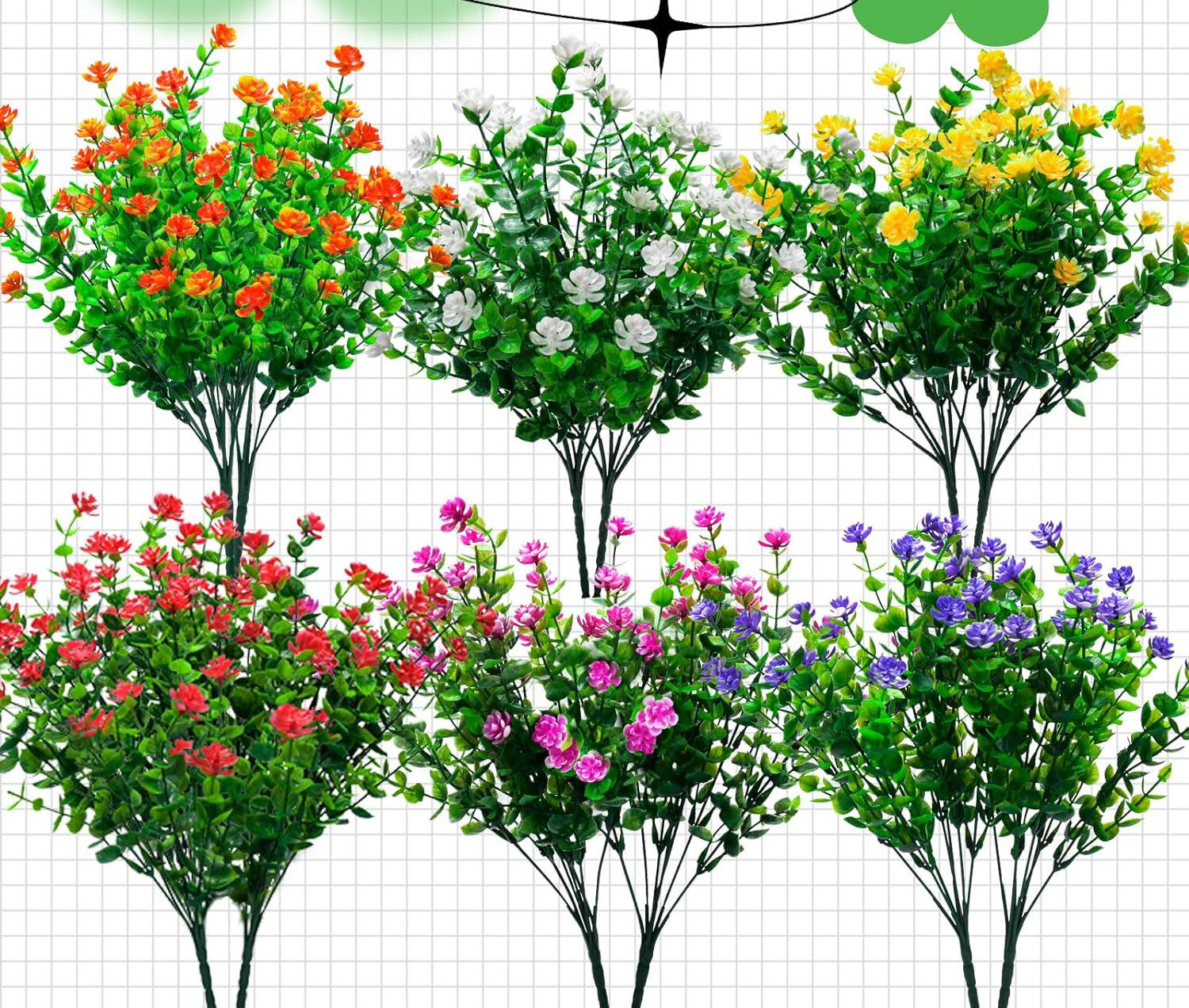 Kunstblumenstrauß Outdoor künstliche Blumen,Höhe 36 cm, Naturdeko, Coonoor, Künstliche Pflanzen