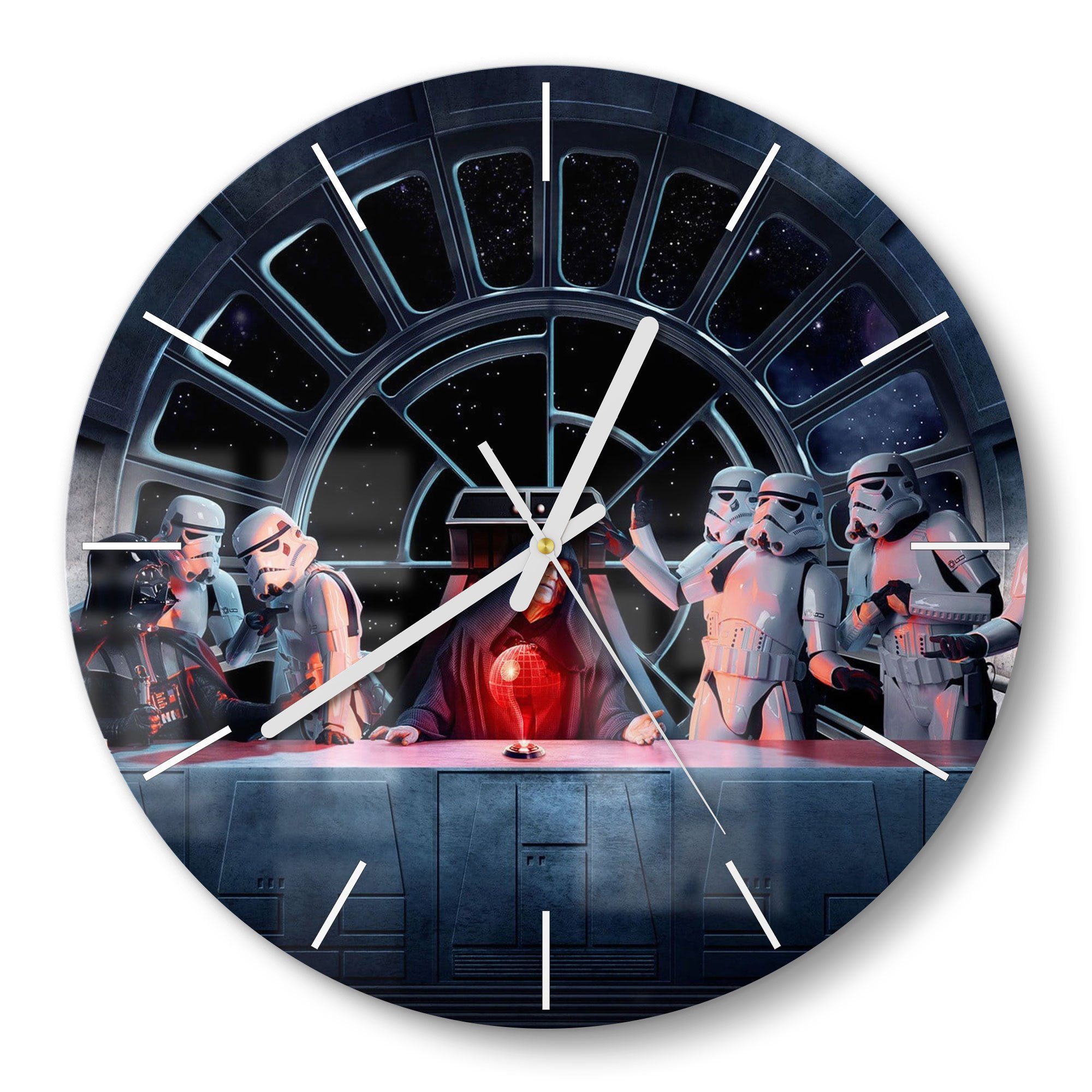 DEQORI Wanduhr 'Star Wars Abendmahl' (Glas günstig online kaufen