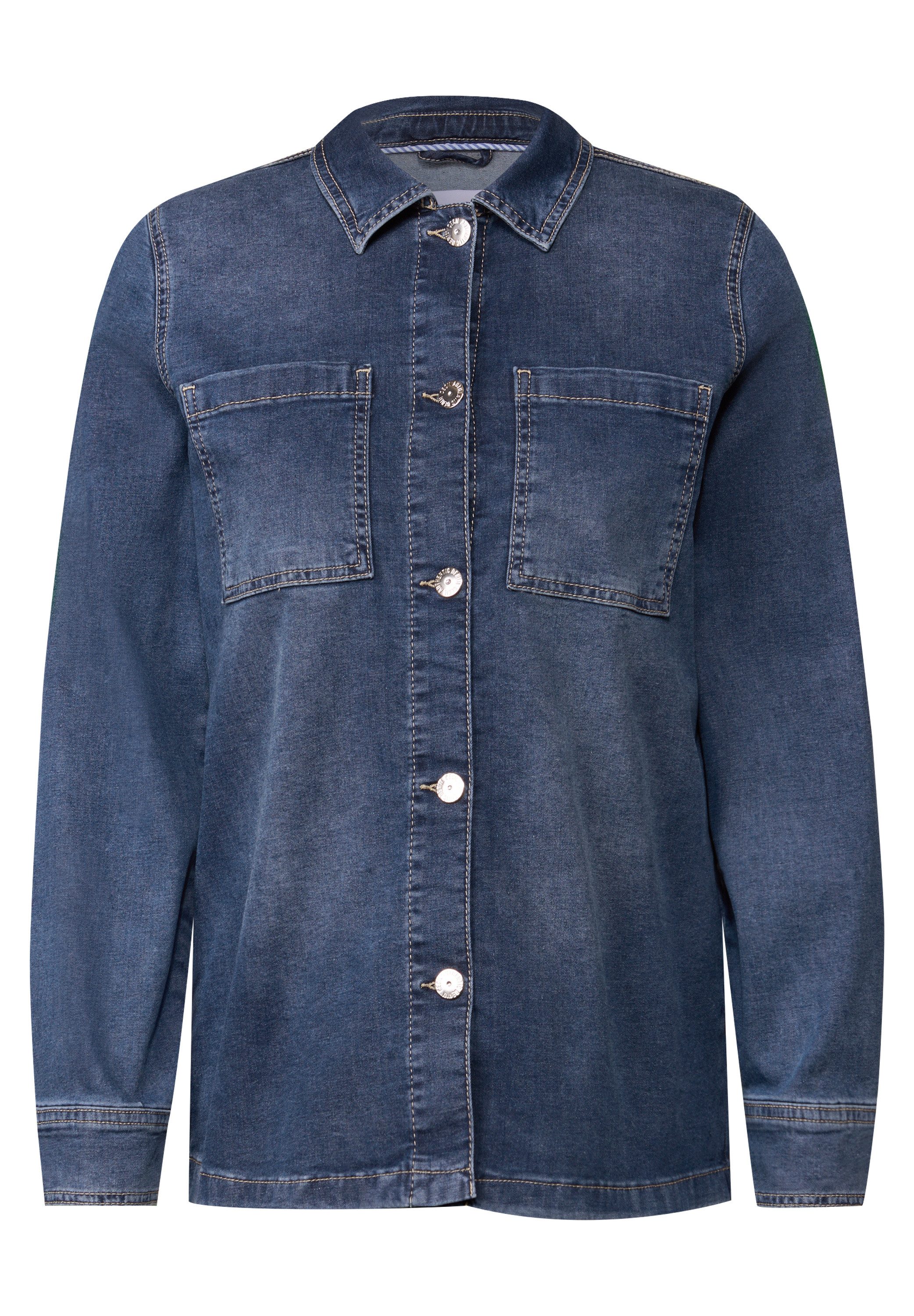 CECIL Jeansjacke aus Baumwolle mit Stretchanteil