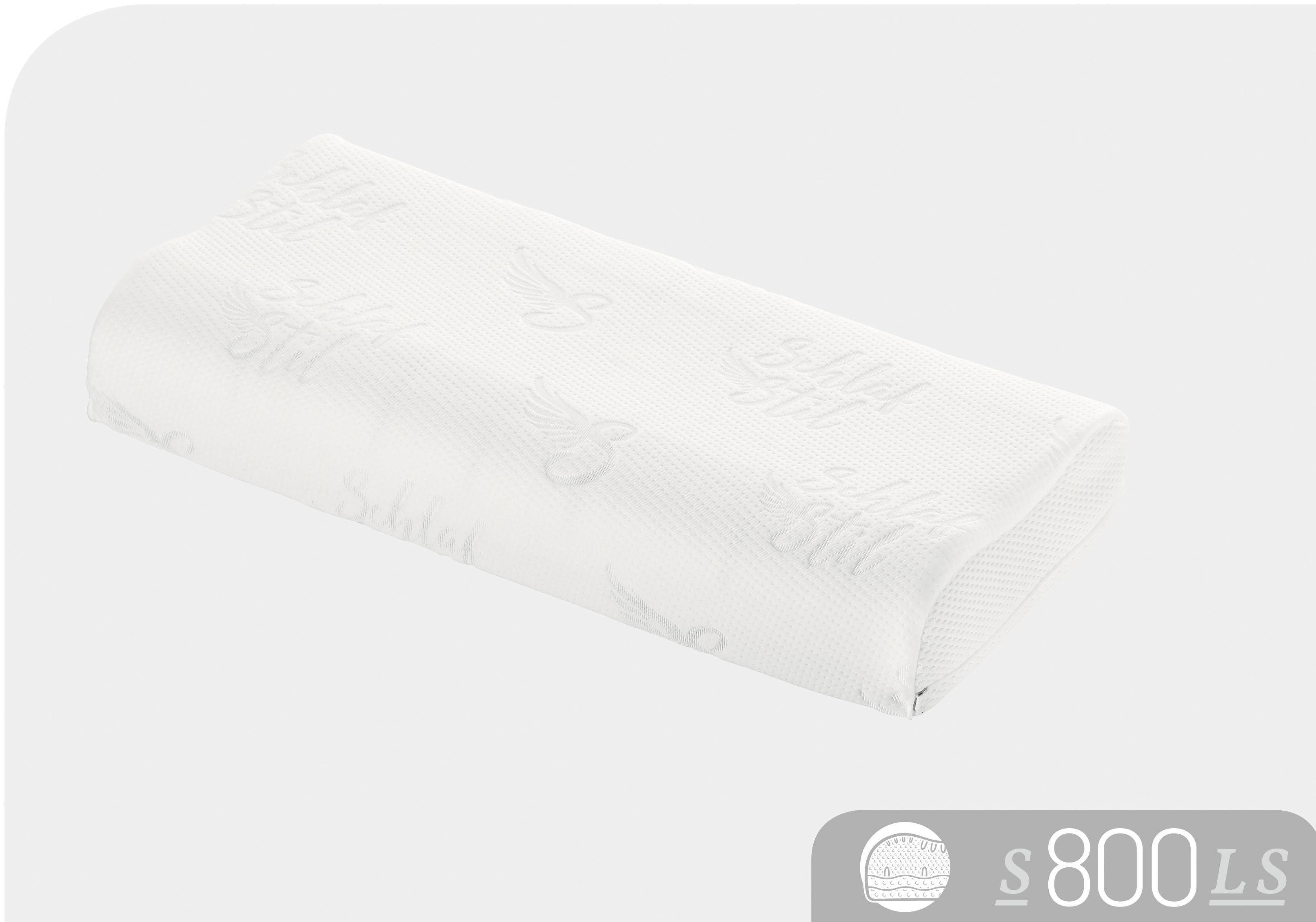 Schlafstil Nackenstützkissen S800 LS, Füllung: Talalay Natur Latex Soft, Bezug: Polyester & Tencel, Aktiv stützend
