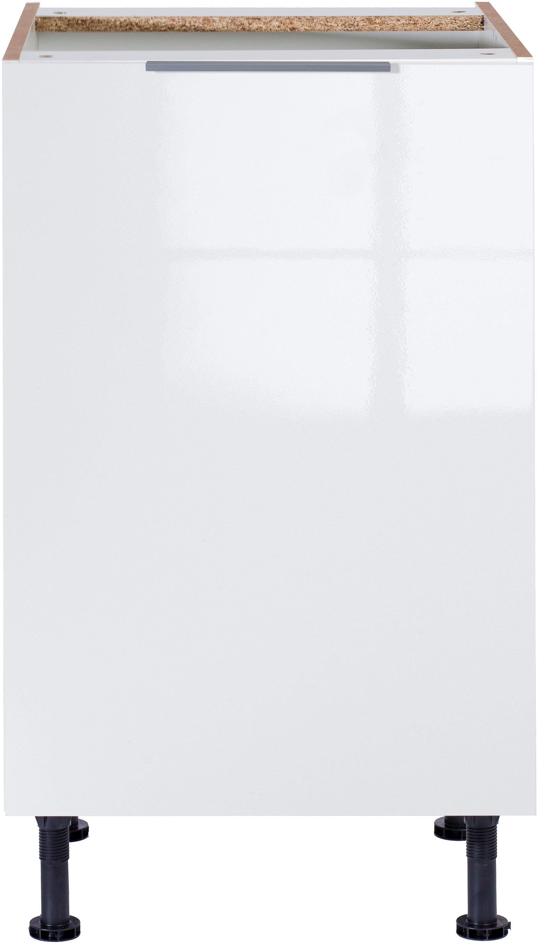 OPTIFIT Unterschrank Tara, Breite 50 cm weiß Glanz | weiß