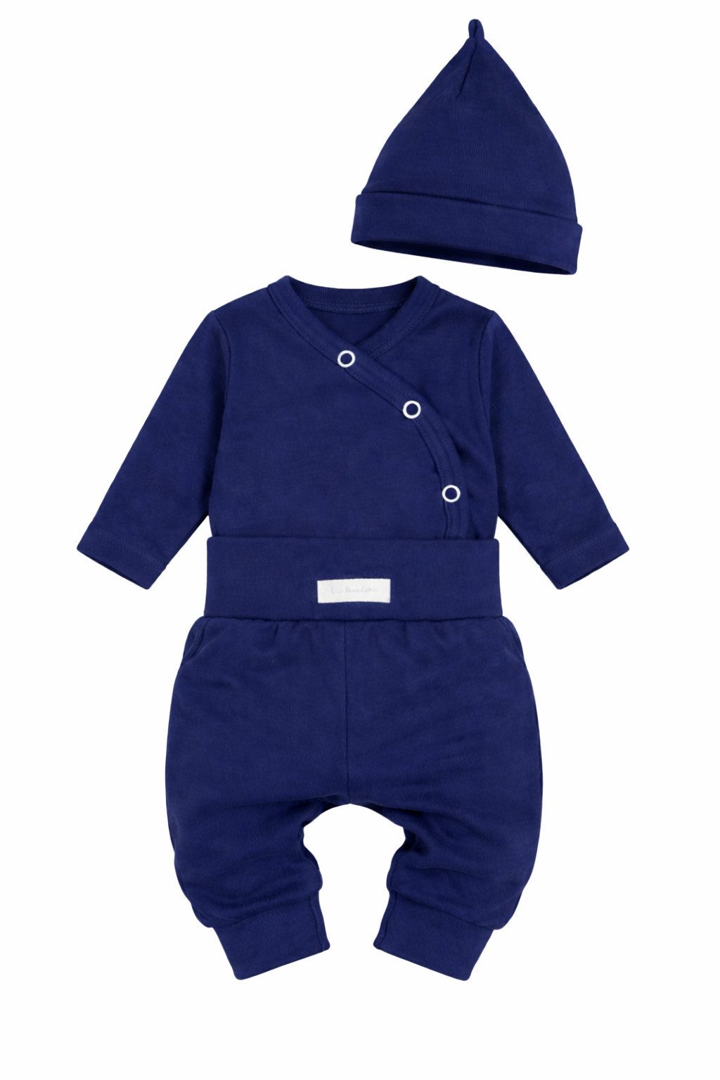 La Bortini Erstausstattungspaket Baby Anzug Body Hose Mütze Set Wickelbody Schlupfhose neutral (Erstlingsset, 3-teilig für Jungen und Mädchen) aus Baumwolle, 44 50 56 62 68 74 80 86, unisex