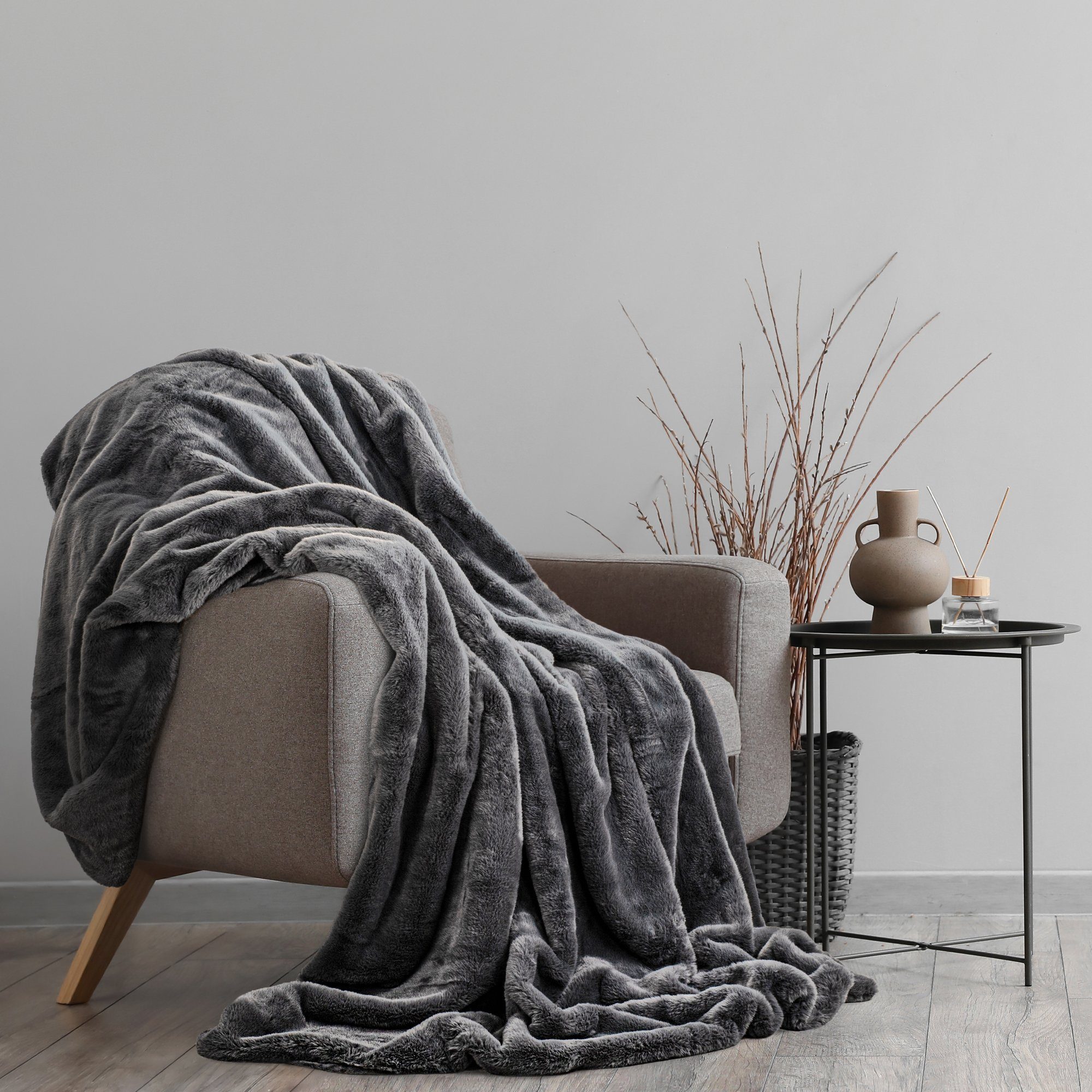 Wohndecke Kuscheldecke Felloptik 150x200 cm, BALOU günstig online kaufen