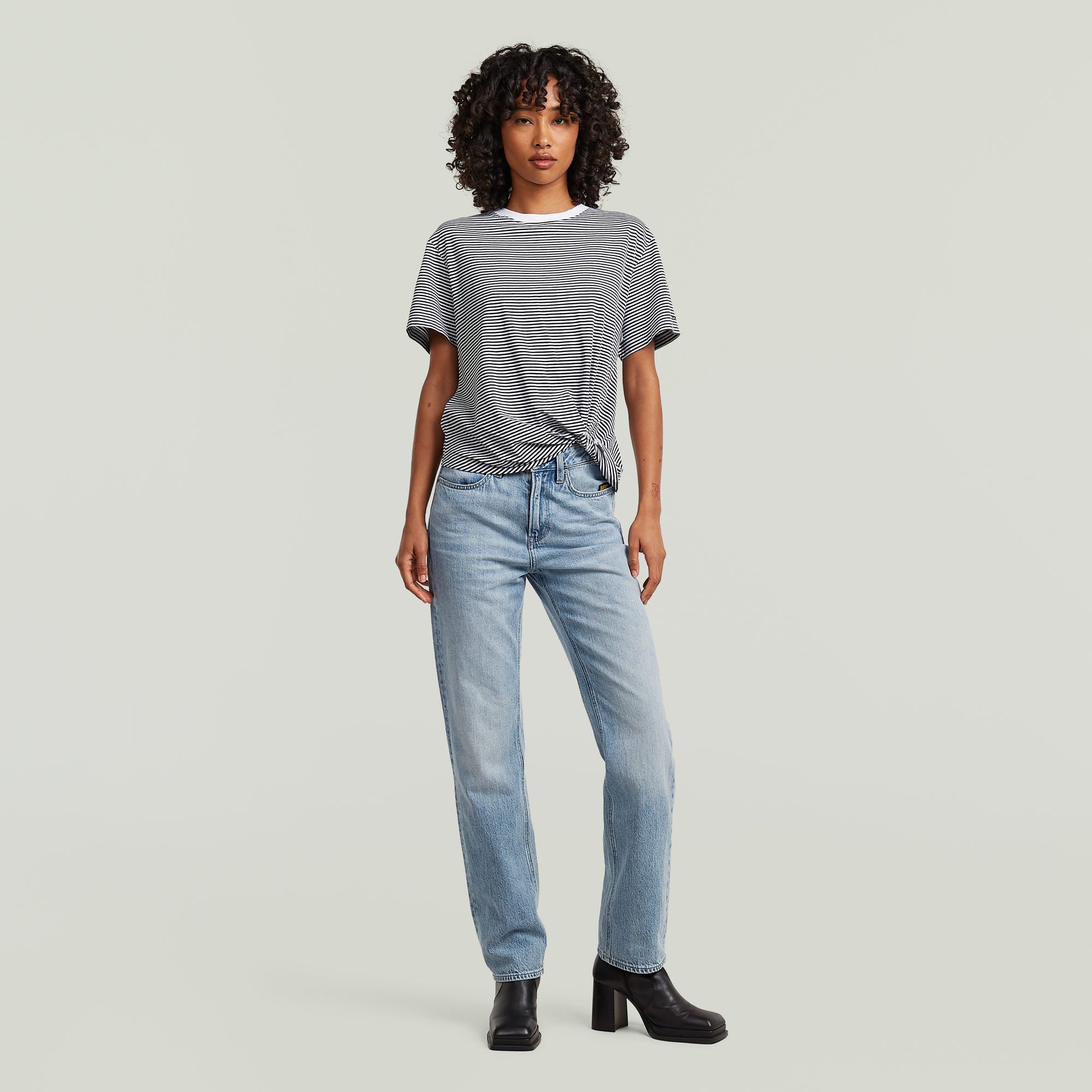 G-STAR T-Shirt Relaxed Knot mit Knotendetail, Rundhalsform – Bild 4 von 5