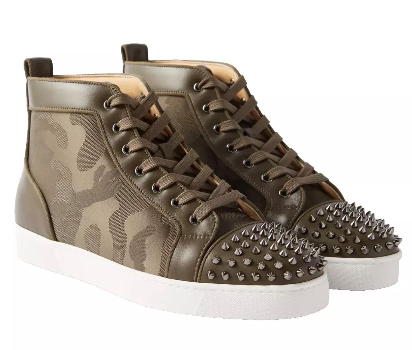 Lou Spikes Orlato Camouflage High-Top Trainer Sneaker
