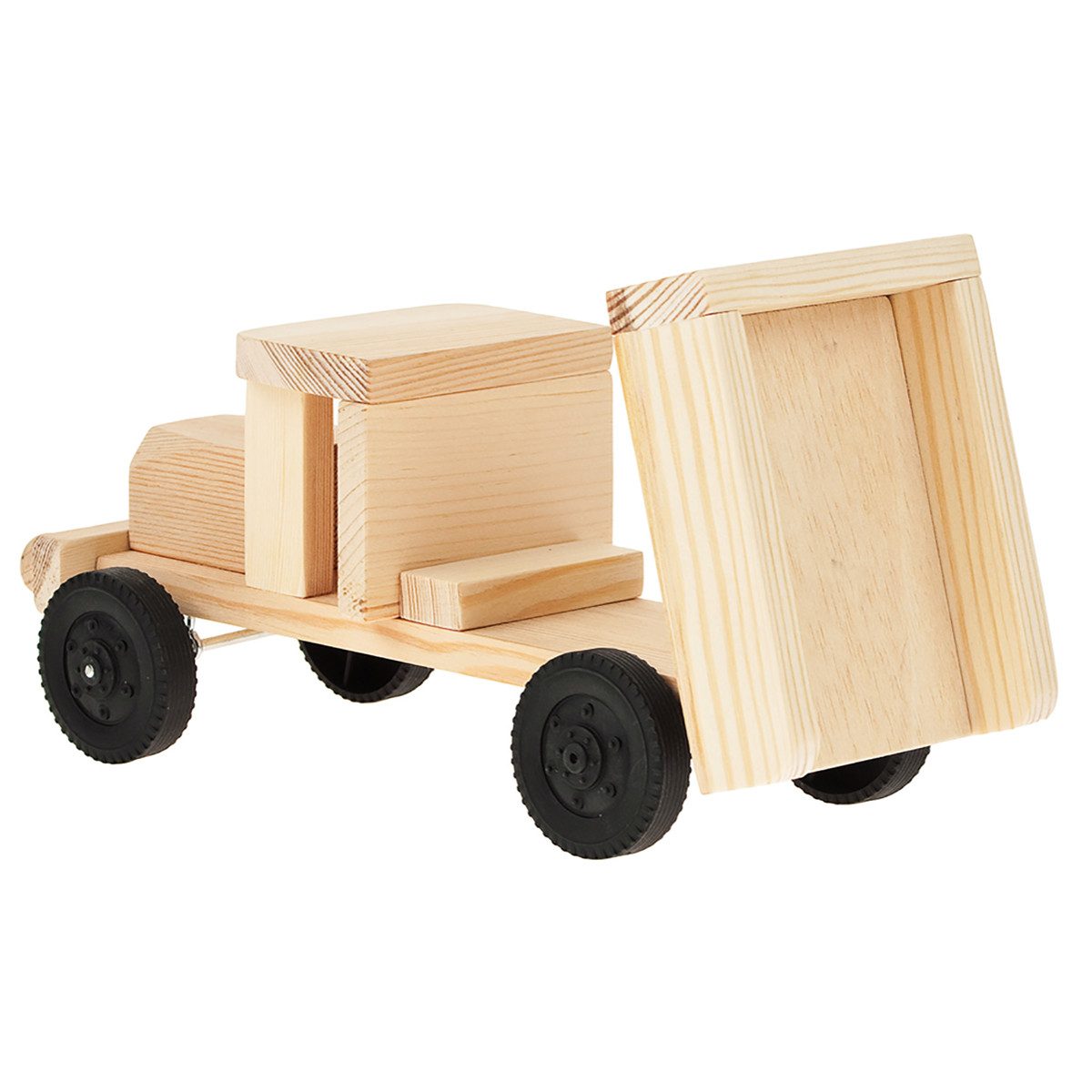 matches21 HOME & HOBBY Kipplaster Lastwagen Holz Bausatz ab 9 J Holzbaukasten