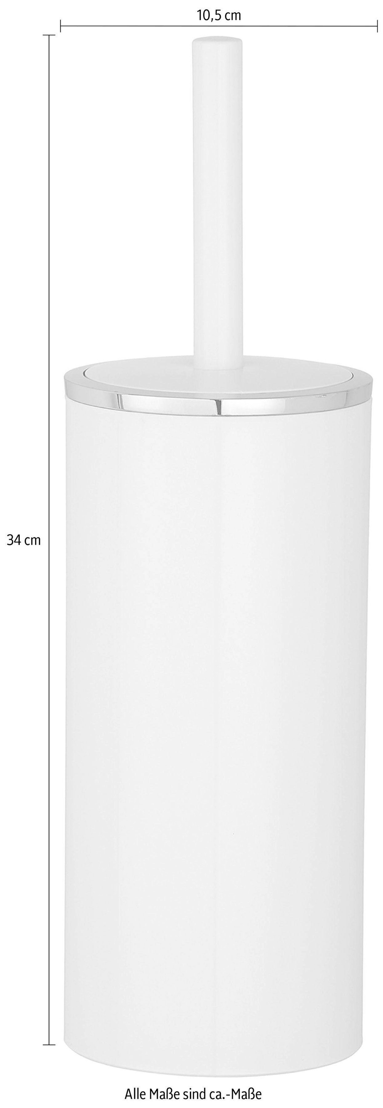 weiß Inca, 7,5 WENKO Bürstenkopf-Durchmesser WC-Garnitur cm