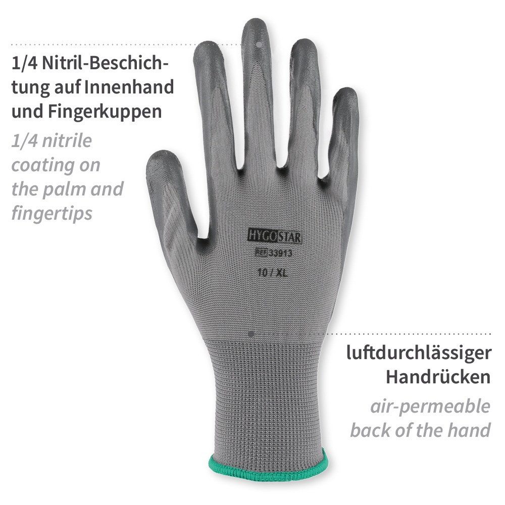 Franz Mensch Arbeitshandschuh-Set Craft XL