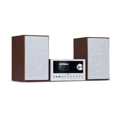 Auna Connect System Stereoanlage (Internet/DAB+/FM Radio, 30 W, Internetradio Küchenradio Digitalradio mit Bluetooth Musikanlage)