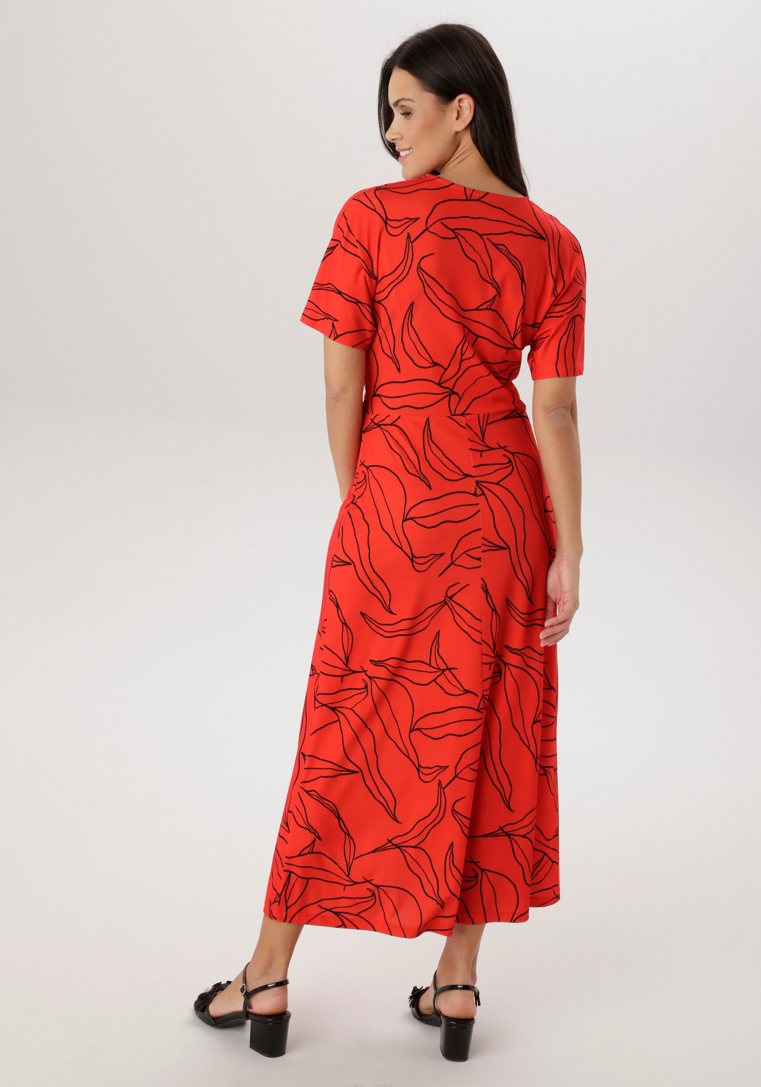 Aniston SELECTED Midikleid mit angedeuteter Wickelopik - NEUE KOLLEKTION
